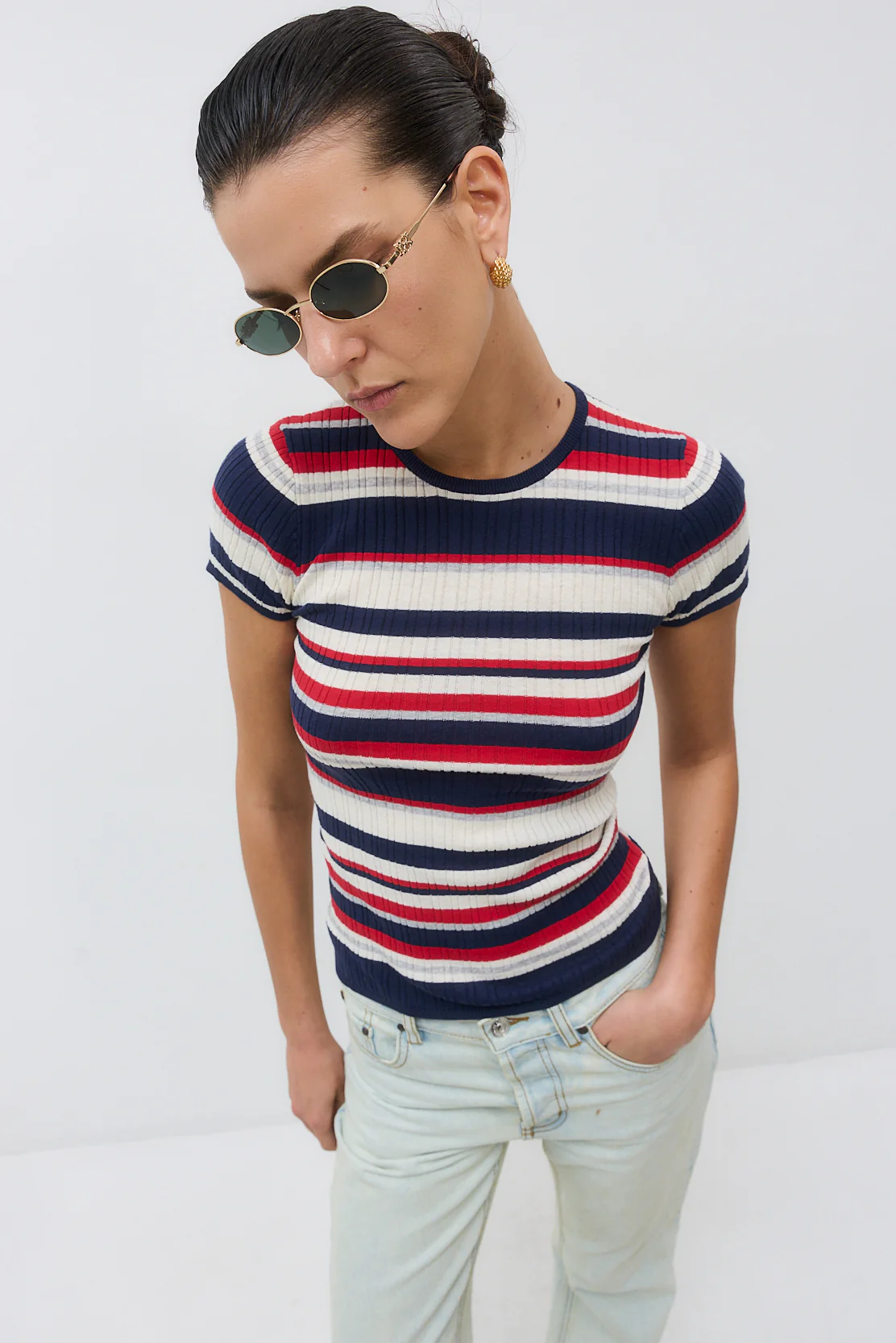 Ribbed Striped Top - Image 7