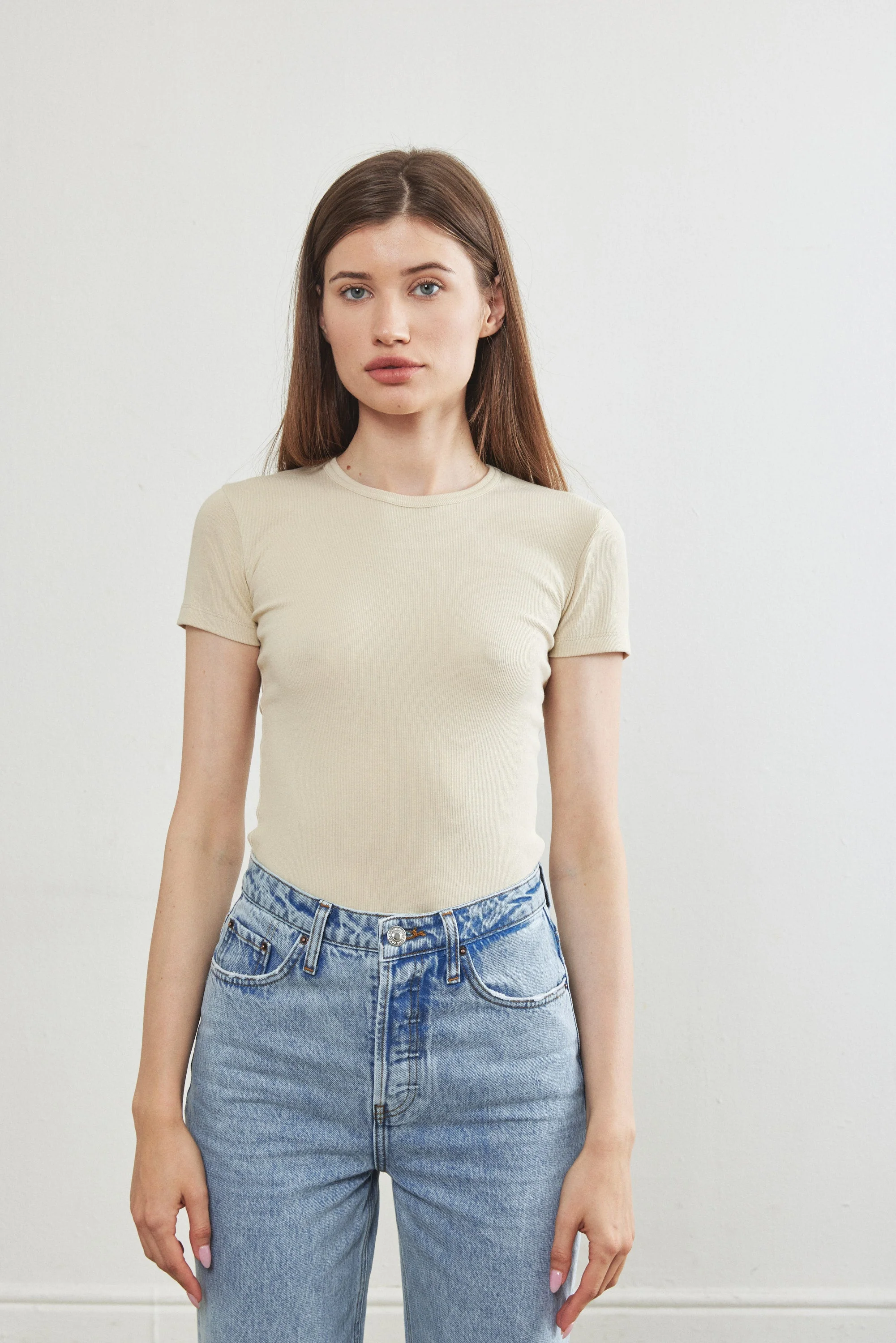 Ribbed T Shirt