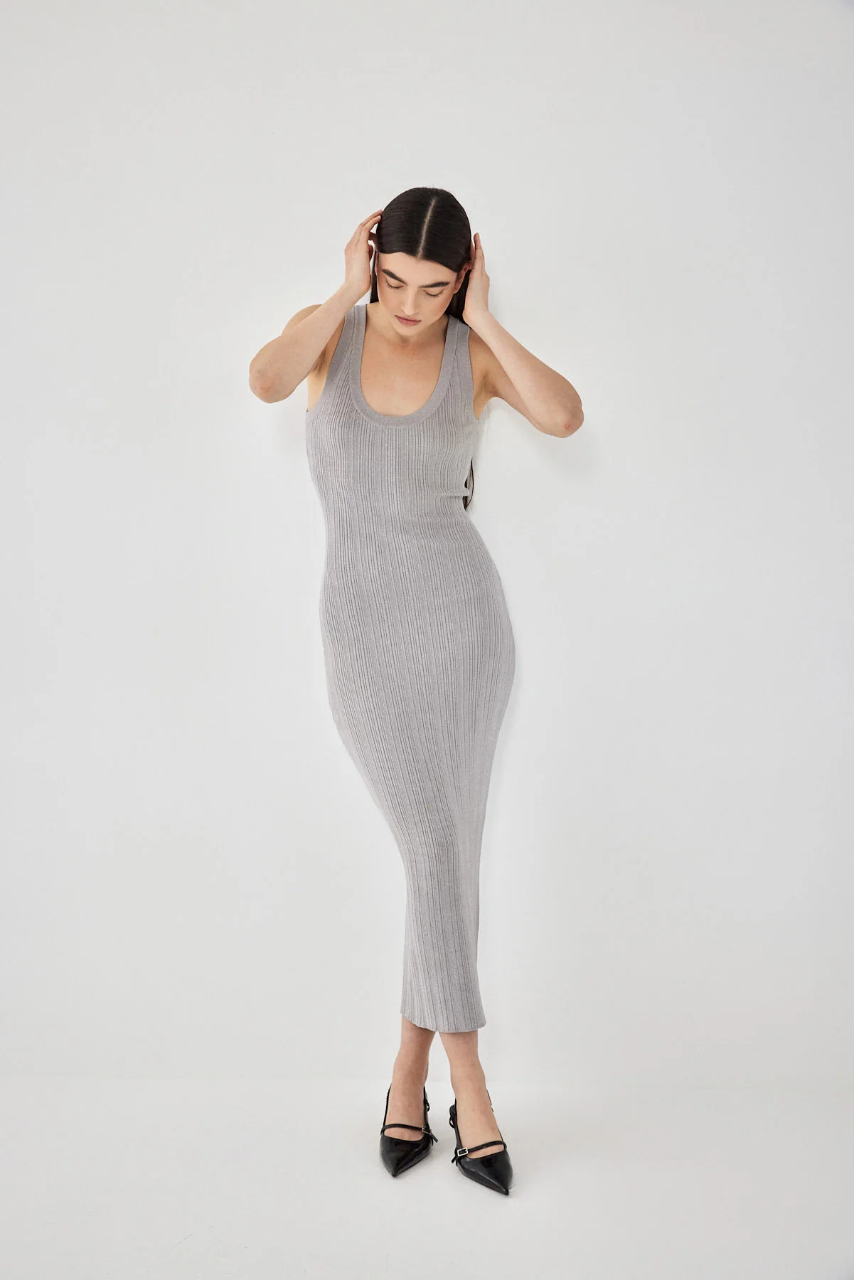 Ribbed Tight Knit Dress - Image 7