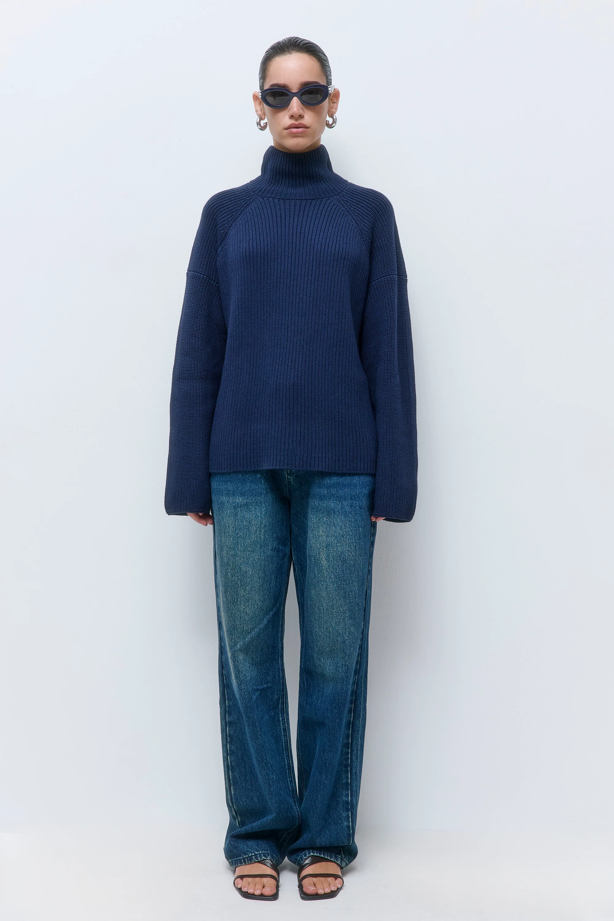 Ribbed Turtleneck Sweater - Image 2
