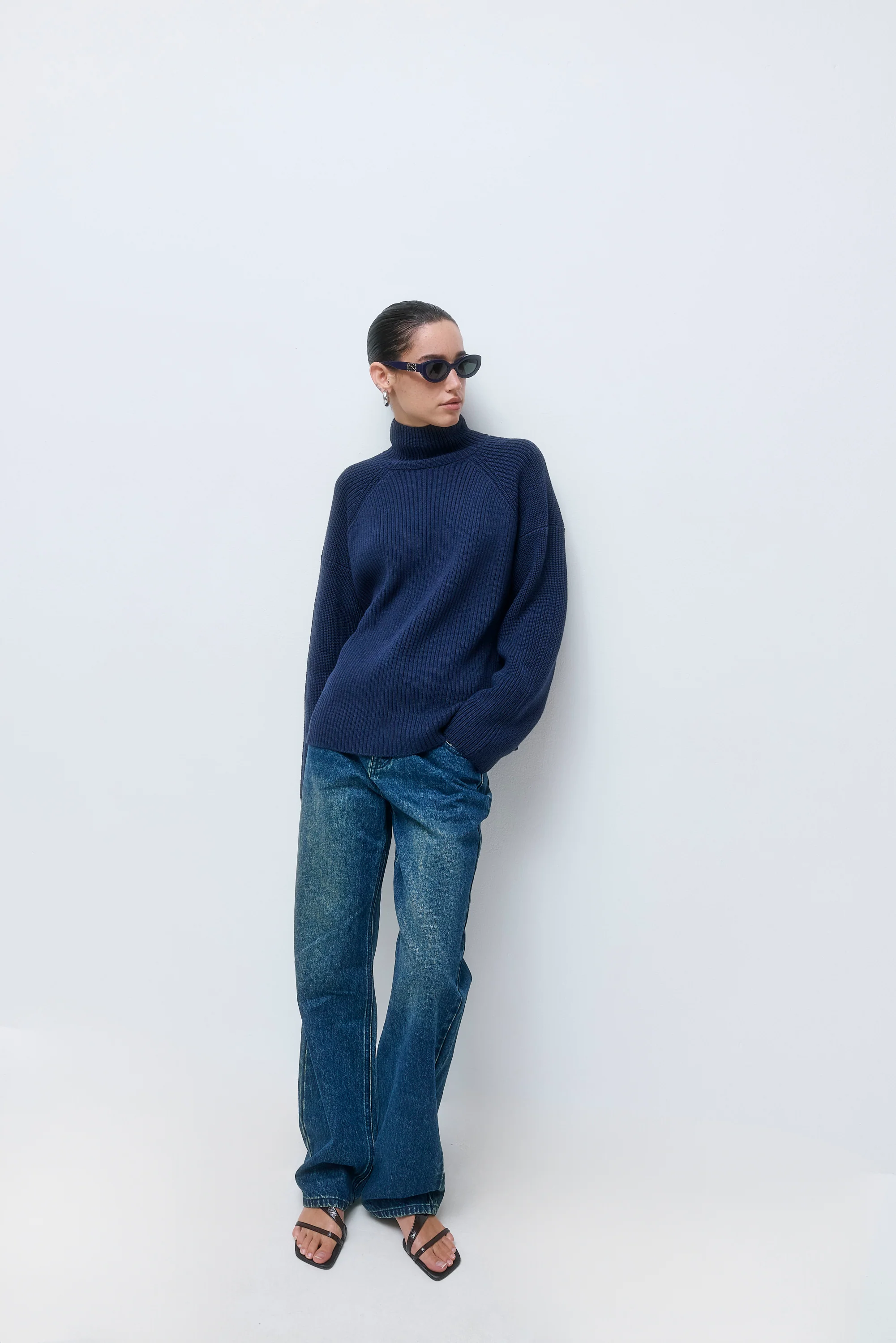 Ribbed Turtleneck Sweater - Image 3