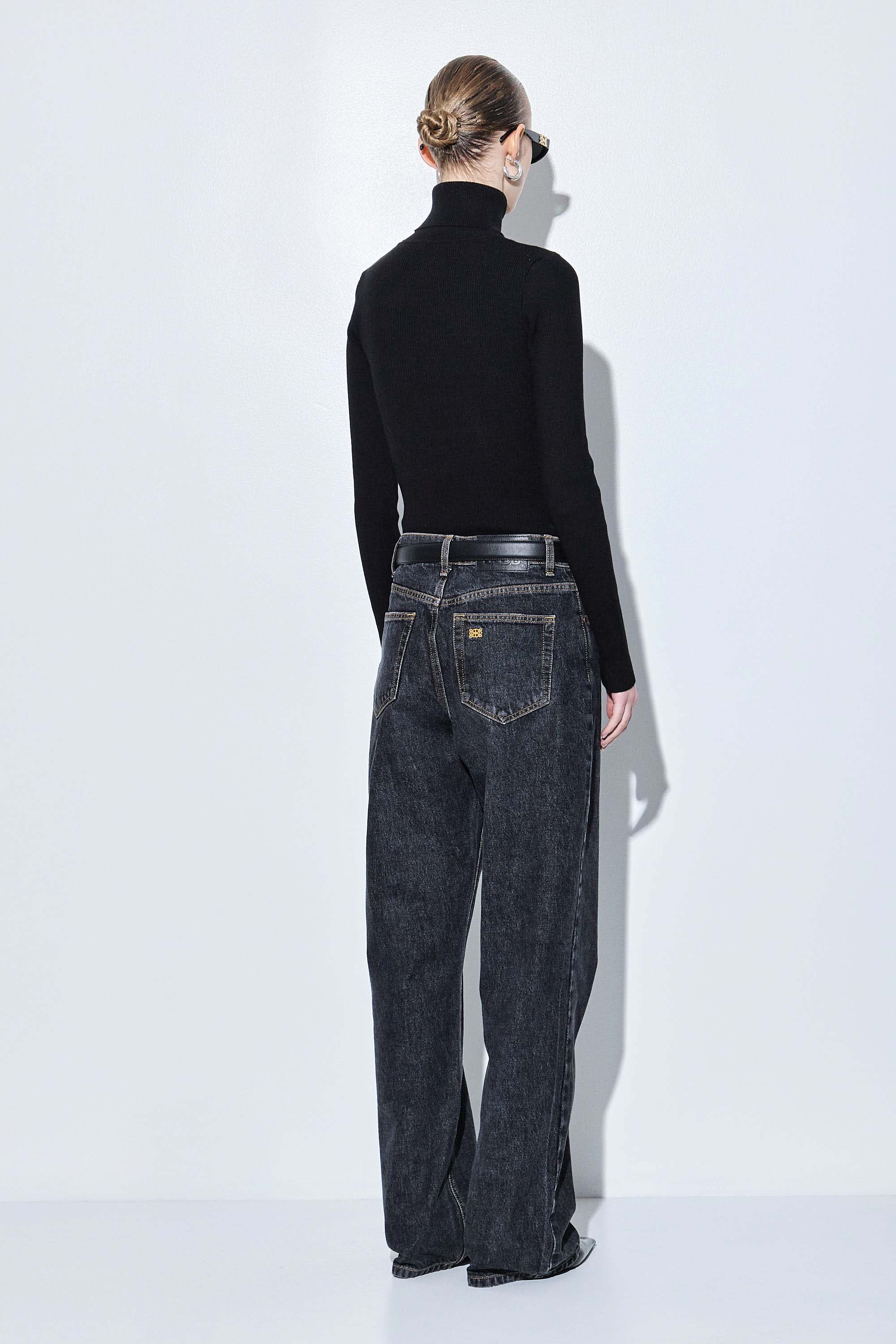 Ribbed Turtleneck Top - Image 5