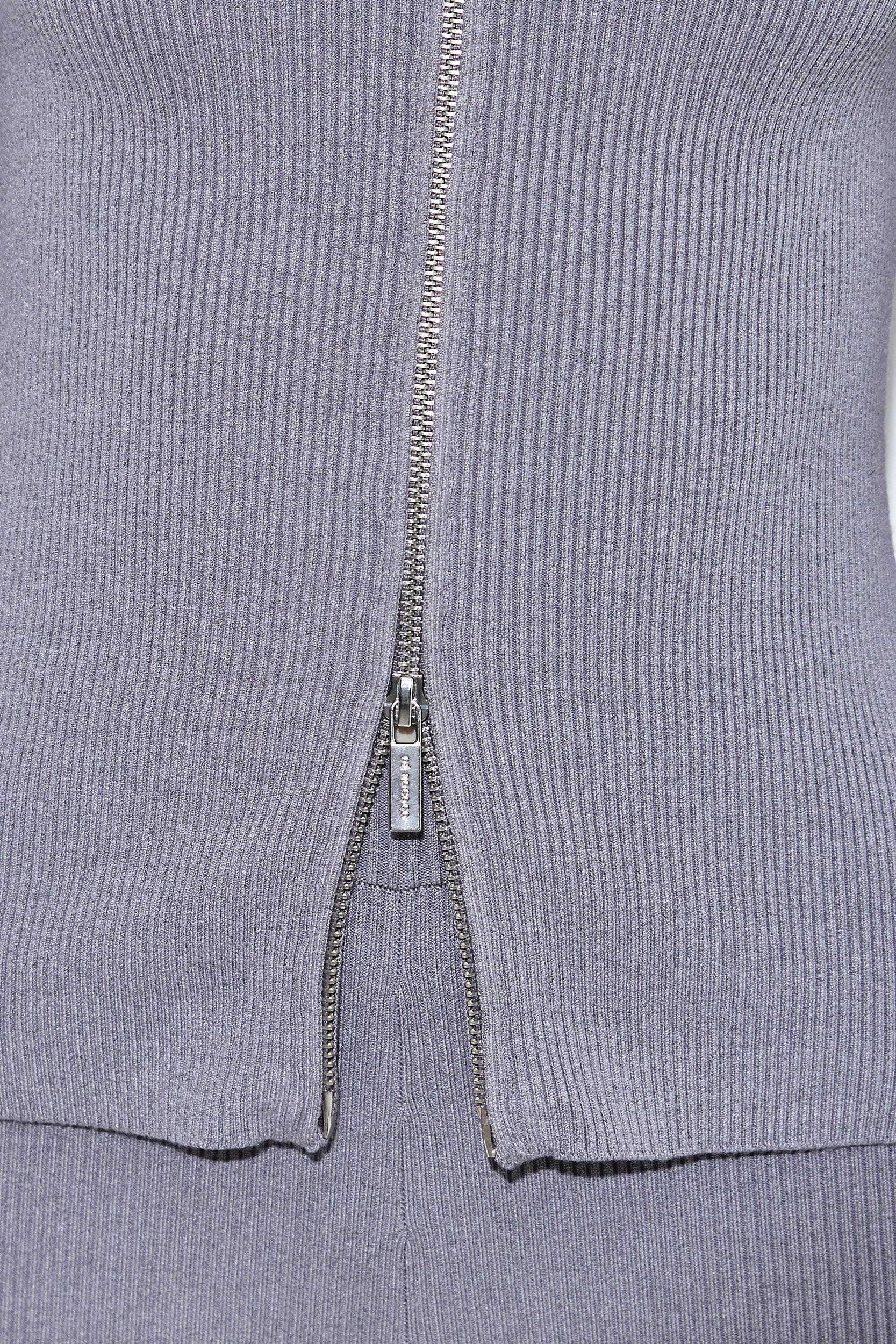 Ribbed Zipper Cardigan - Image 7