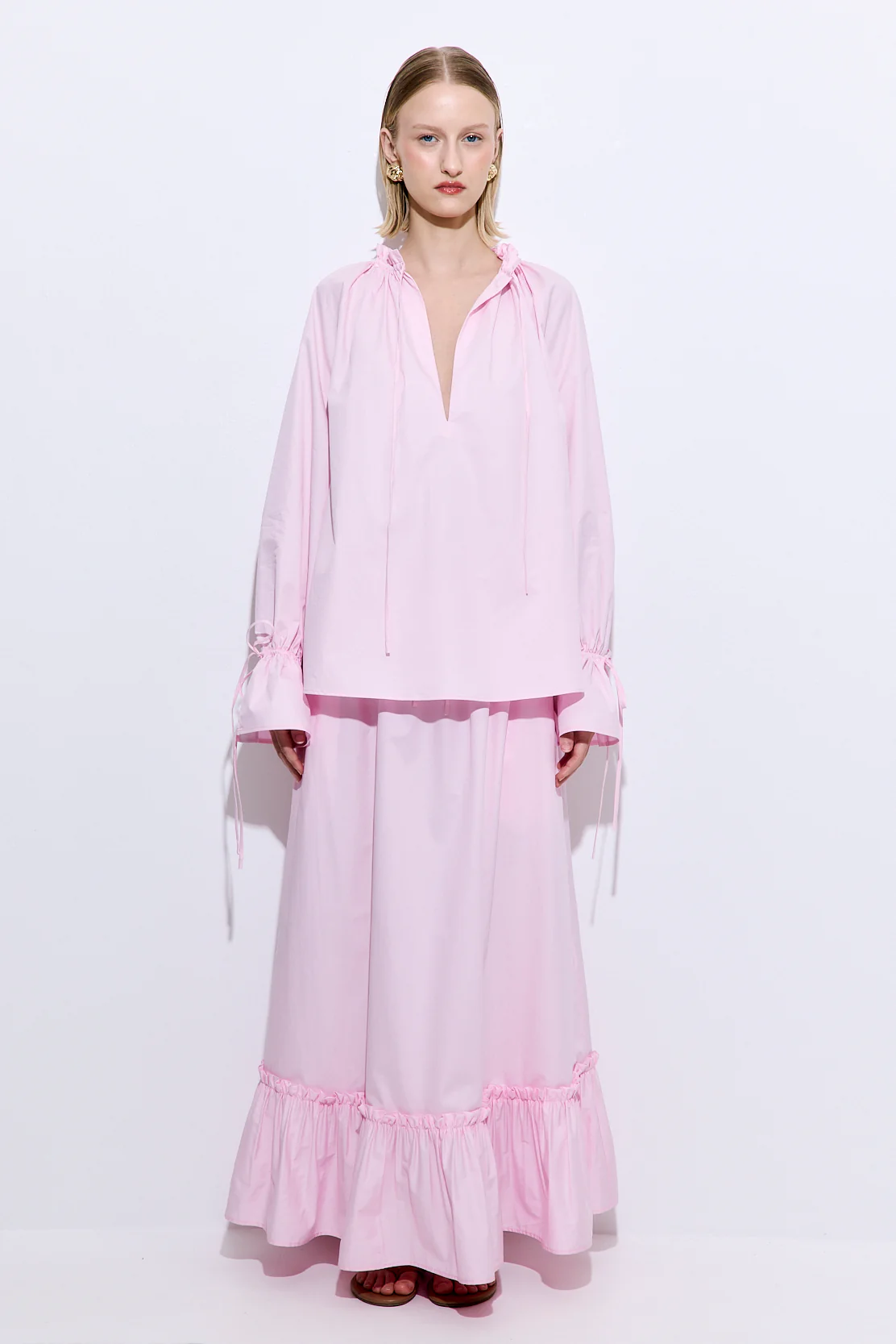 Ruffled Poplin Blouse - Image 2