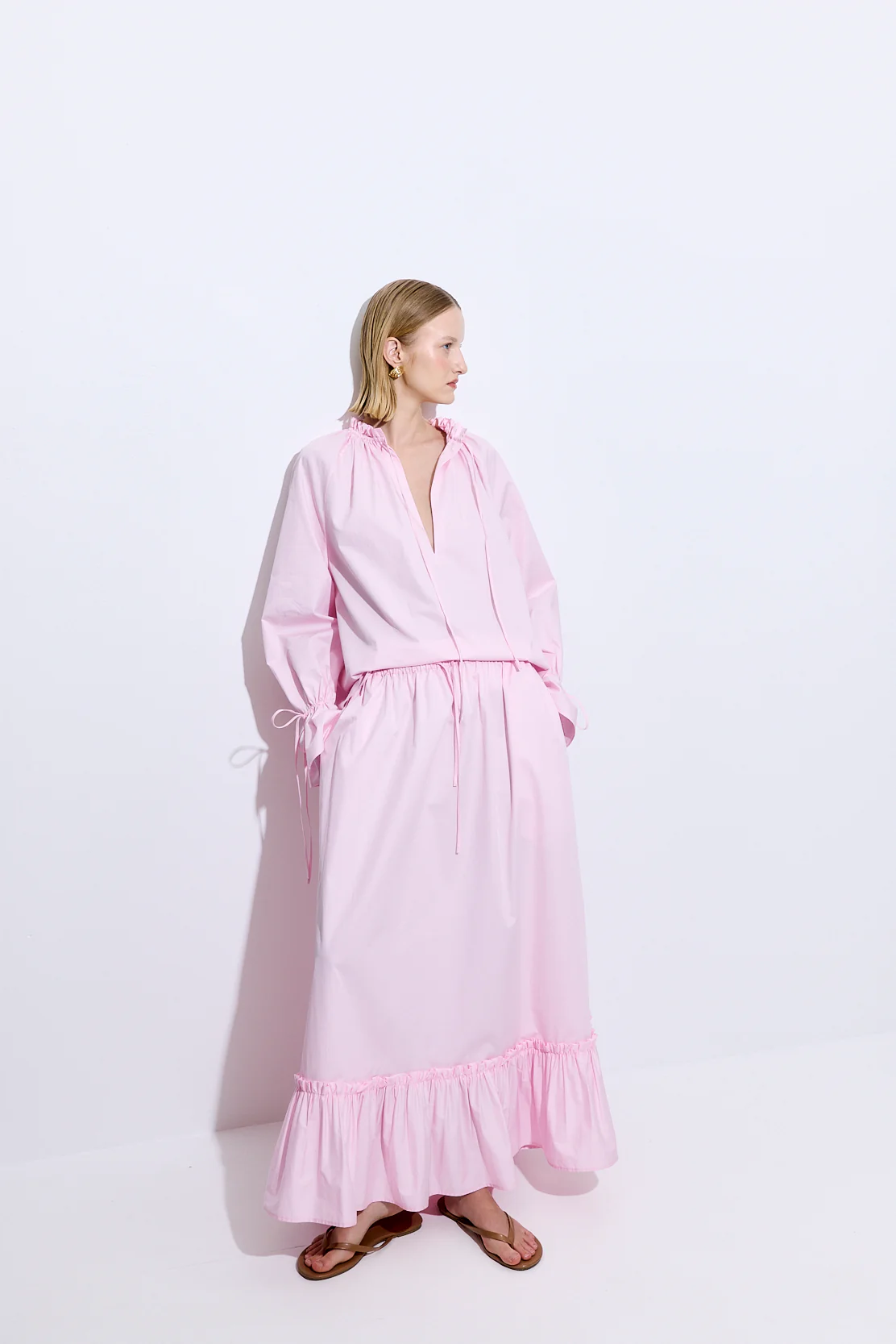 Ruffled Poplin Blouse - Image 3