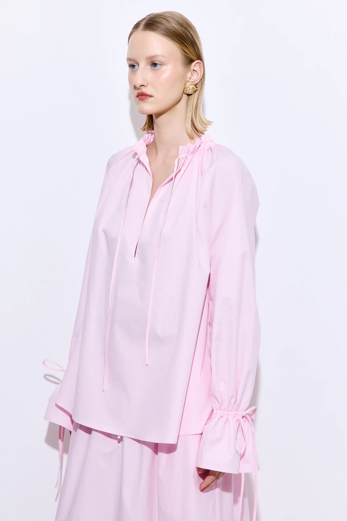 Ruffled Poplin Blouse - Image 4