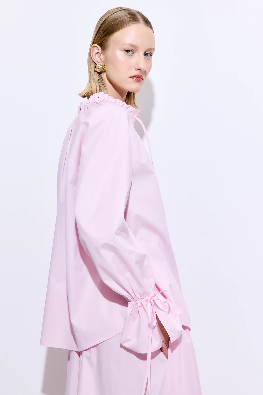 Ruffled Poplin Blouse - Image 5