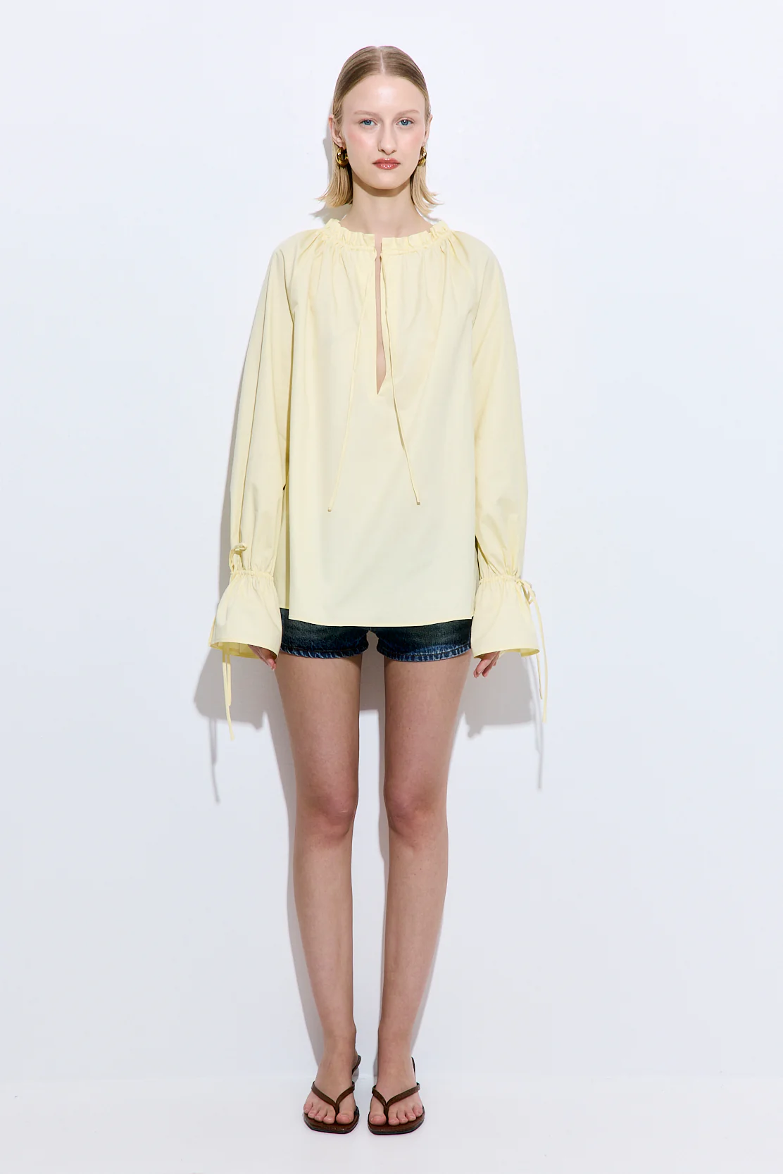 Ruffled Poplin Blouse - Image 2