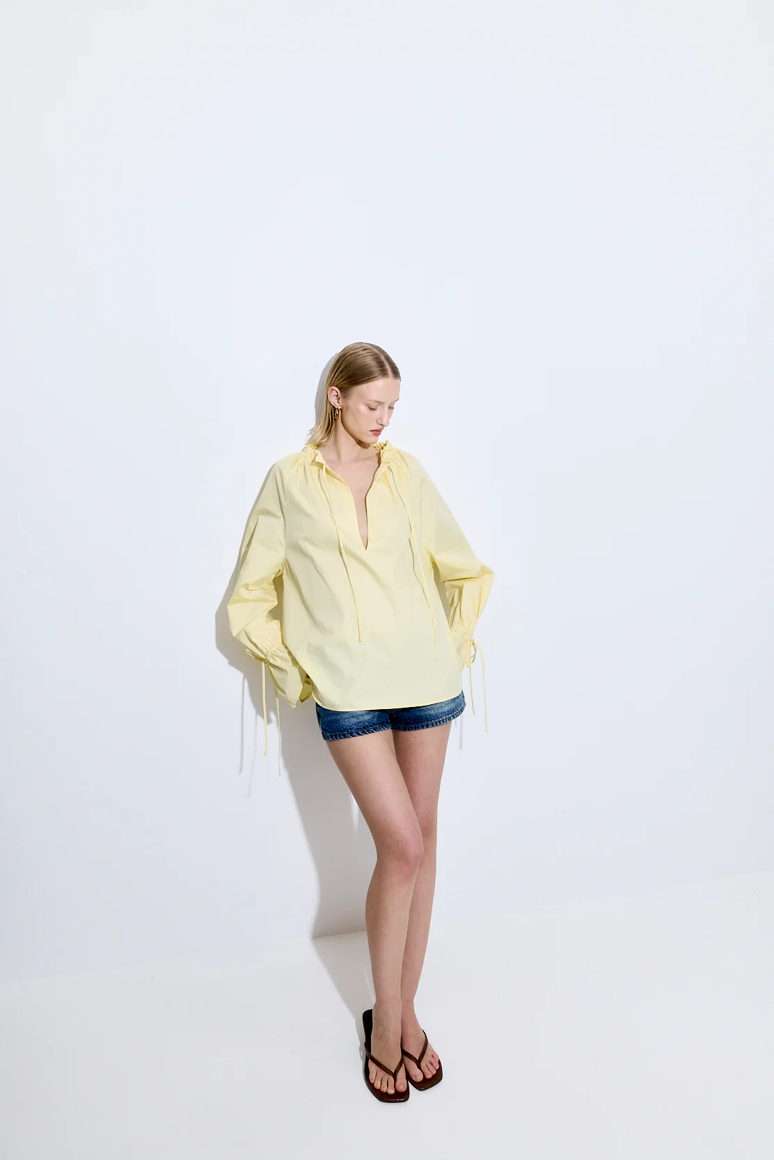 Ruffled Poplin Blouse - Image 3
