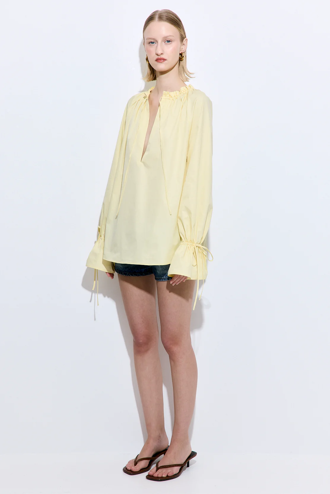 Ruffled Poplin Blouse - Image 4