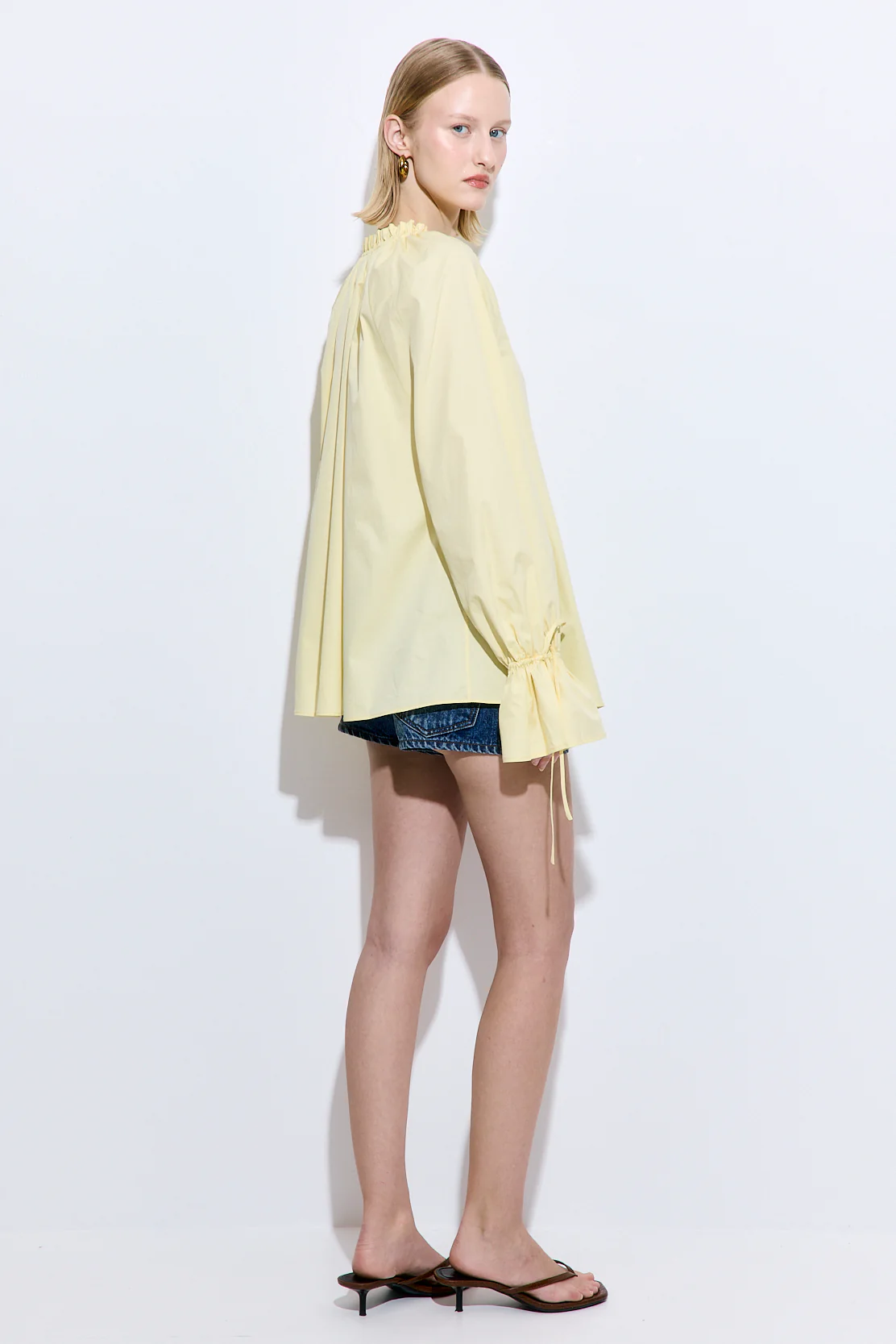 Ruffled Poplin Blouse - Image 5