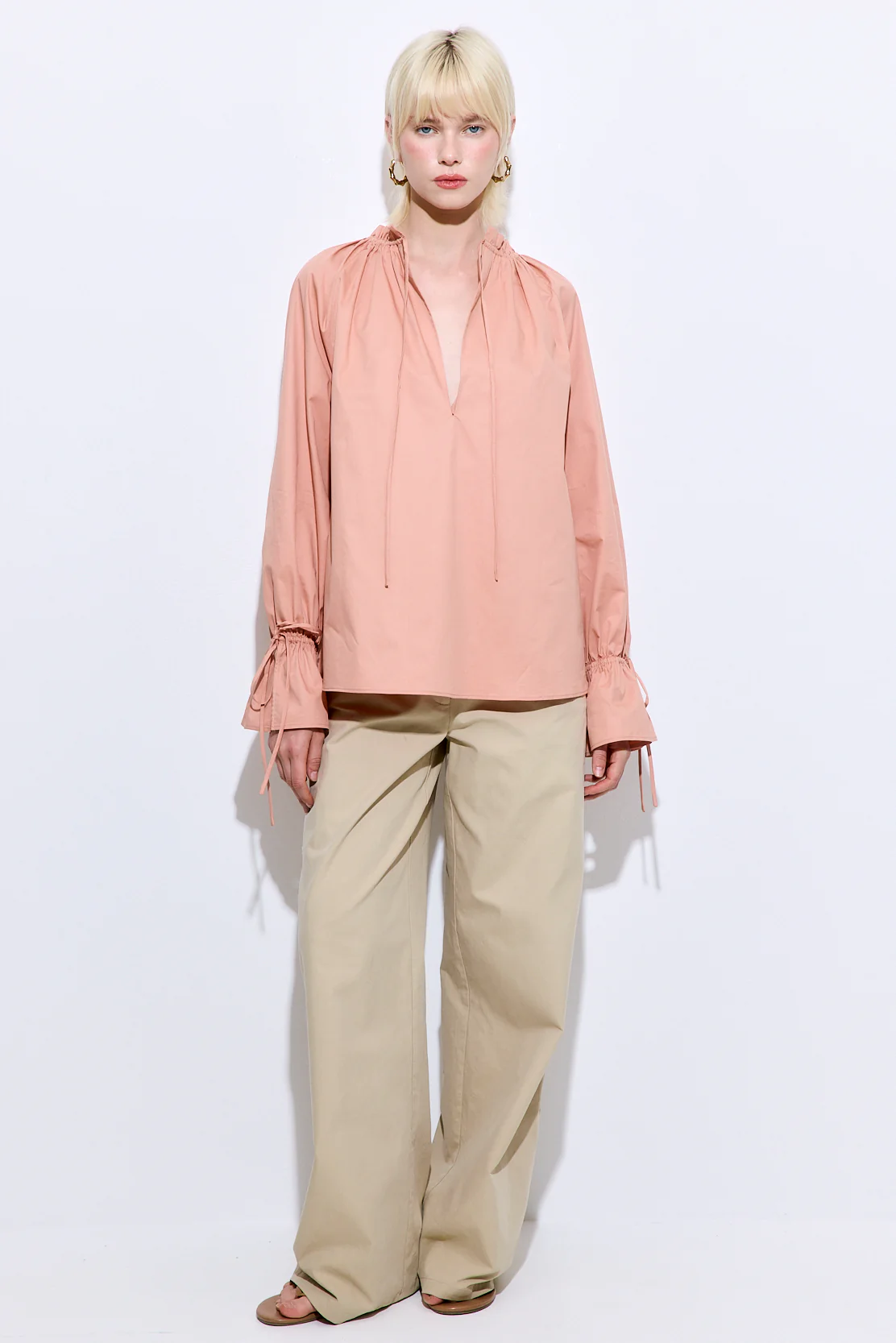 Ruffled Poplin Blouse - Image 2