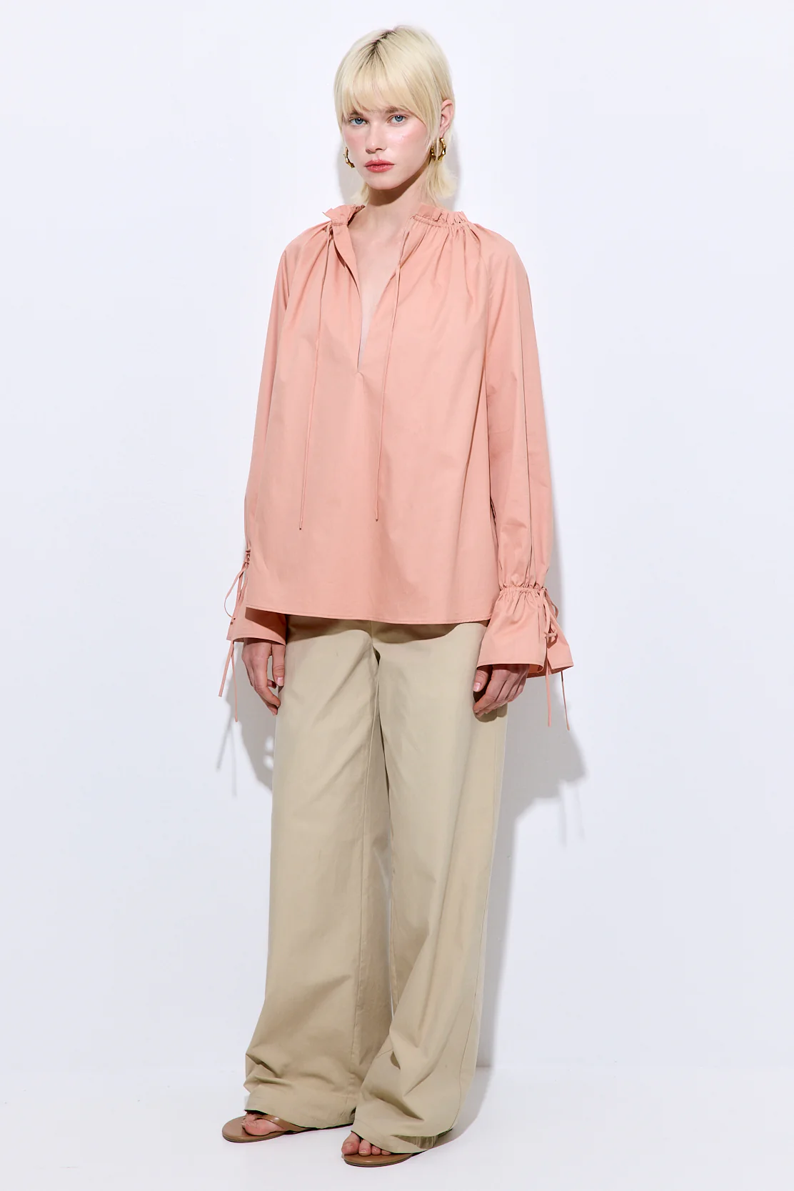 Ruffled Poplin Blouse - Image 4