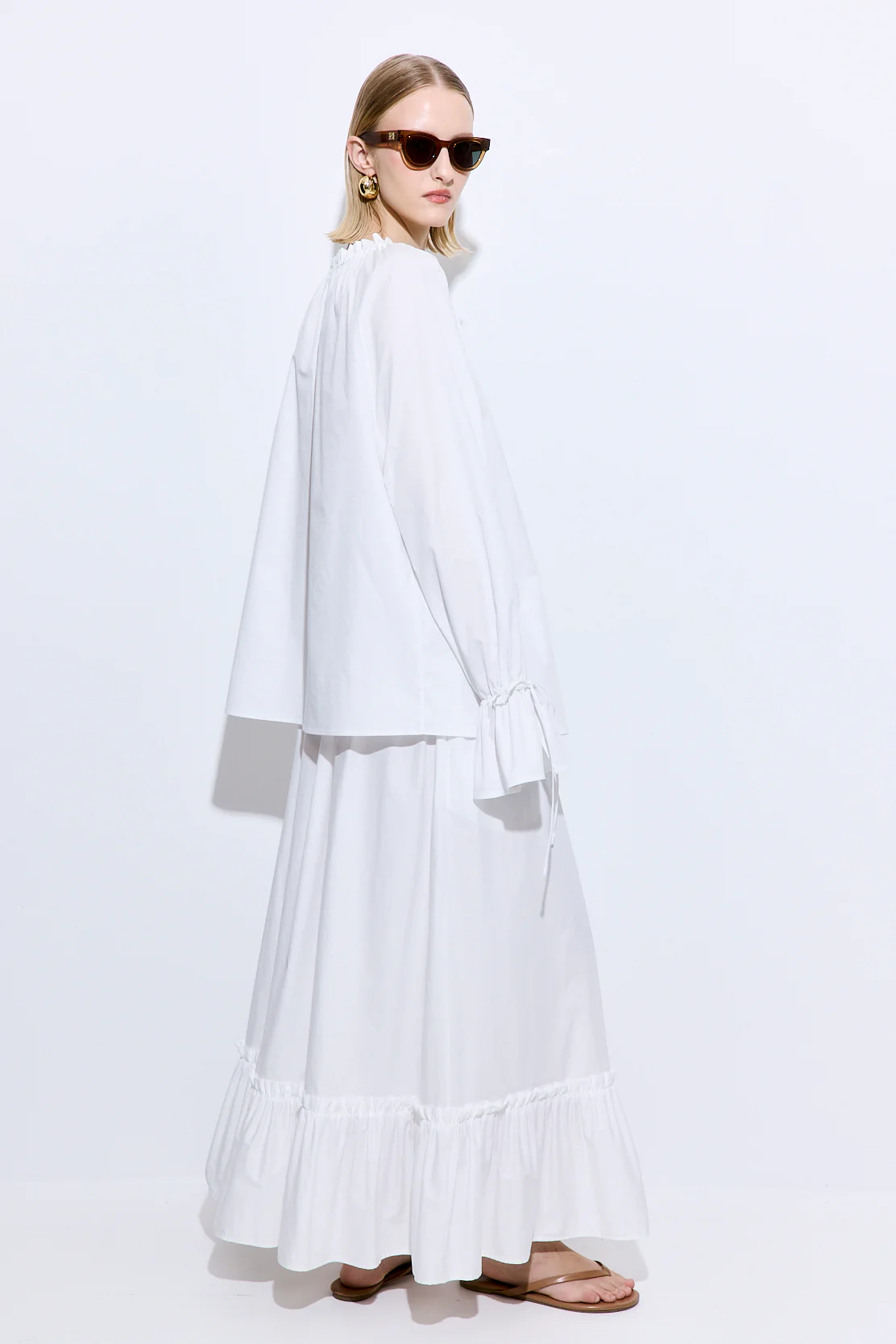 Ruffled Poplin Blouse - Image 5