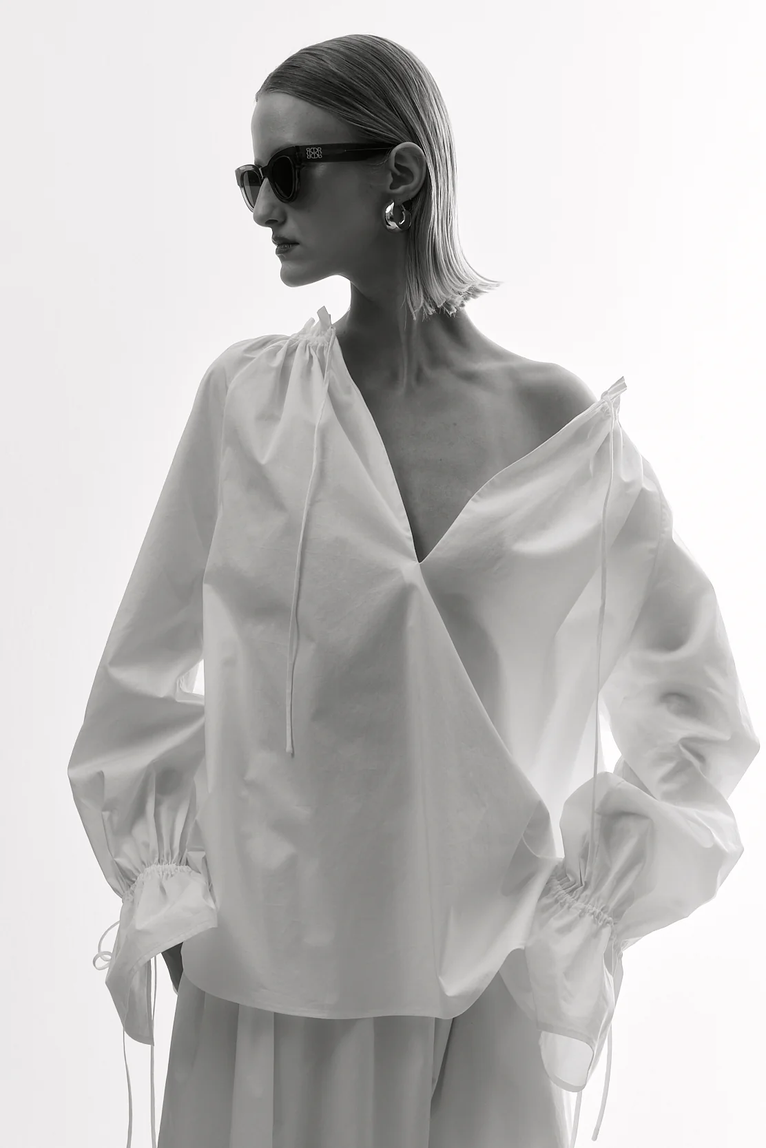 Ruffled Poplin Blouse - Image 7
