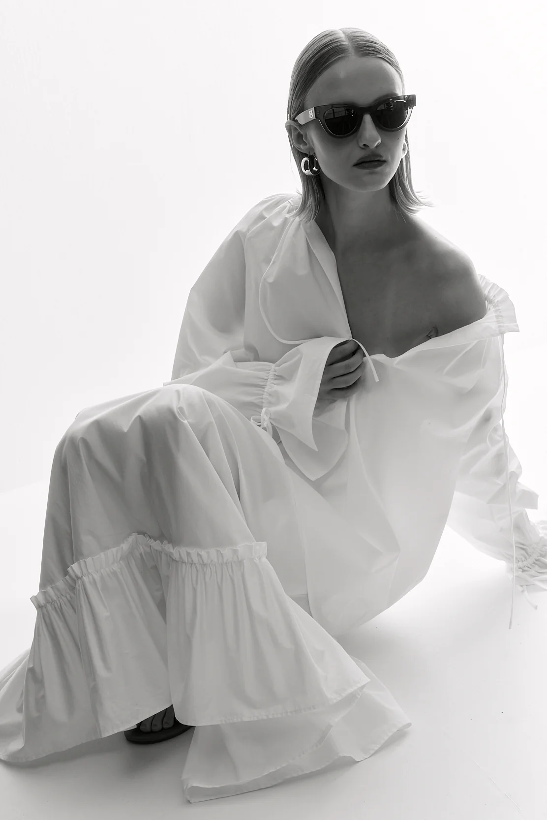 Ruffled Poplin Blouse - Image 8