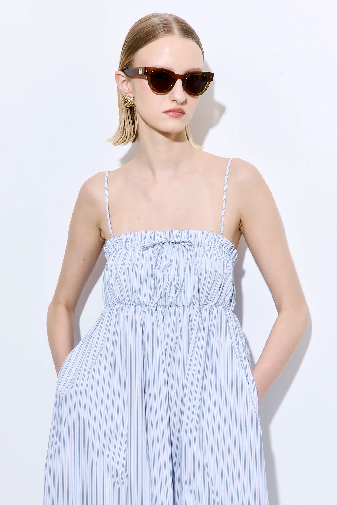 Ruffled Poplin Maxi Dress - Image 2