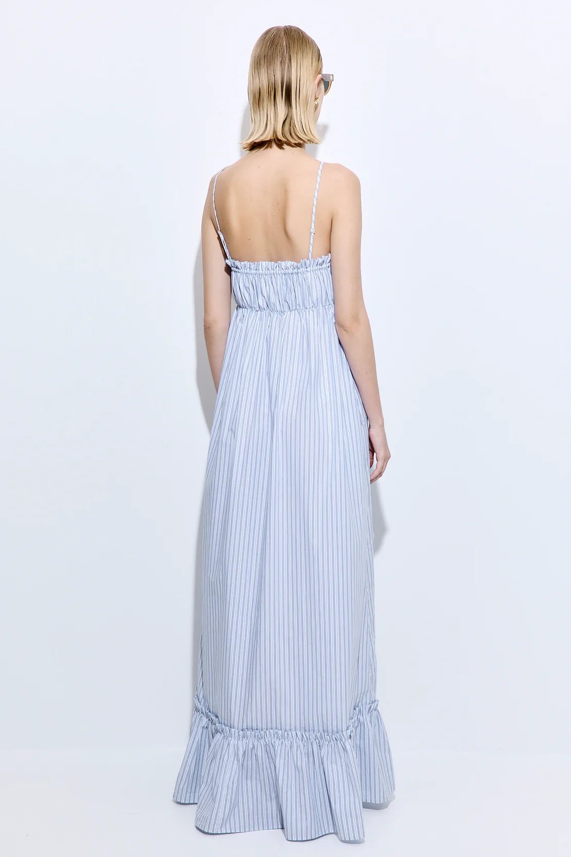 Ruffled Poplin Maxi Dress - Image 5