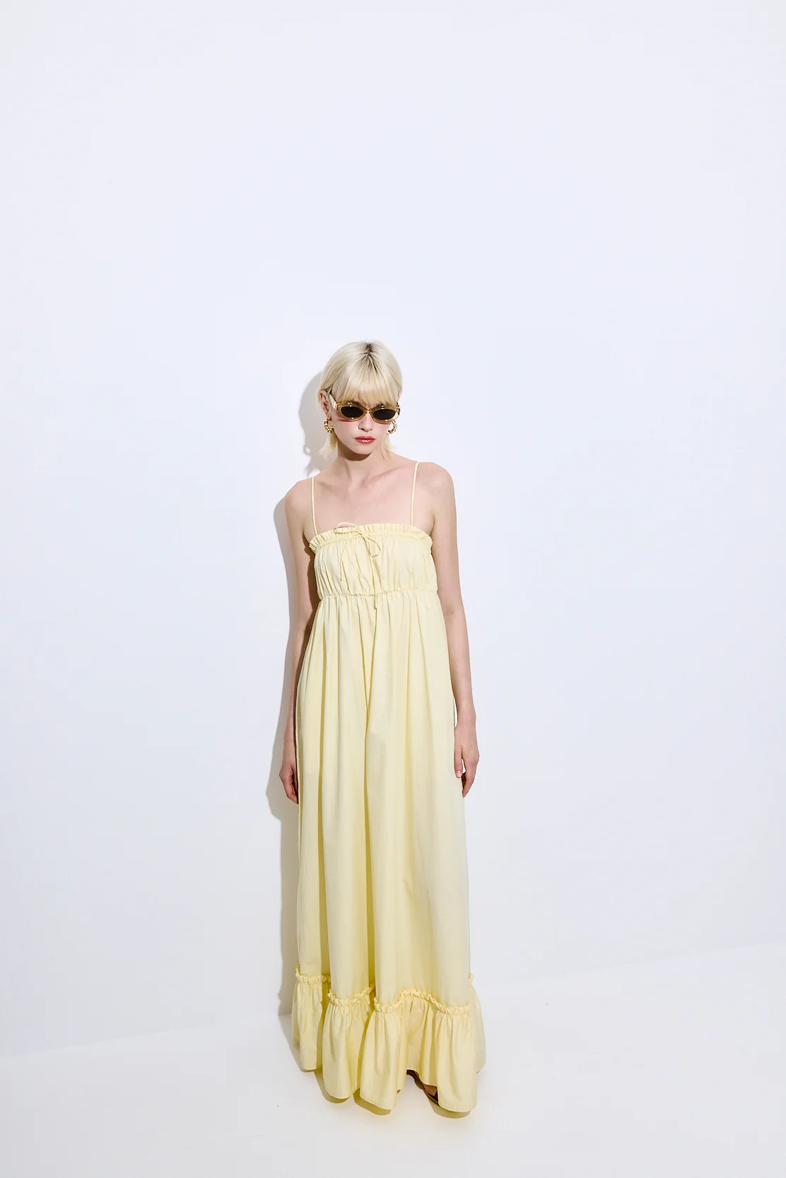 Ruffled Poplin Maxi Dress - Image 3