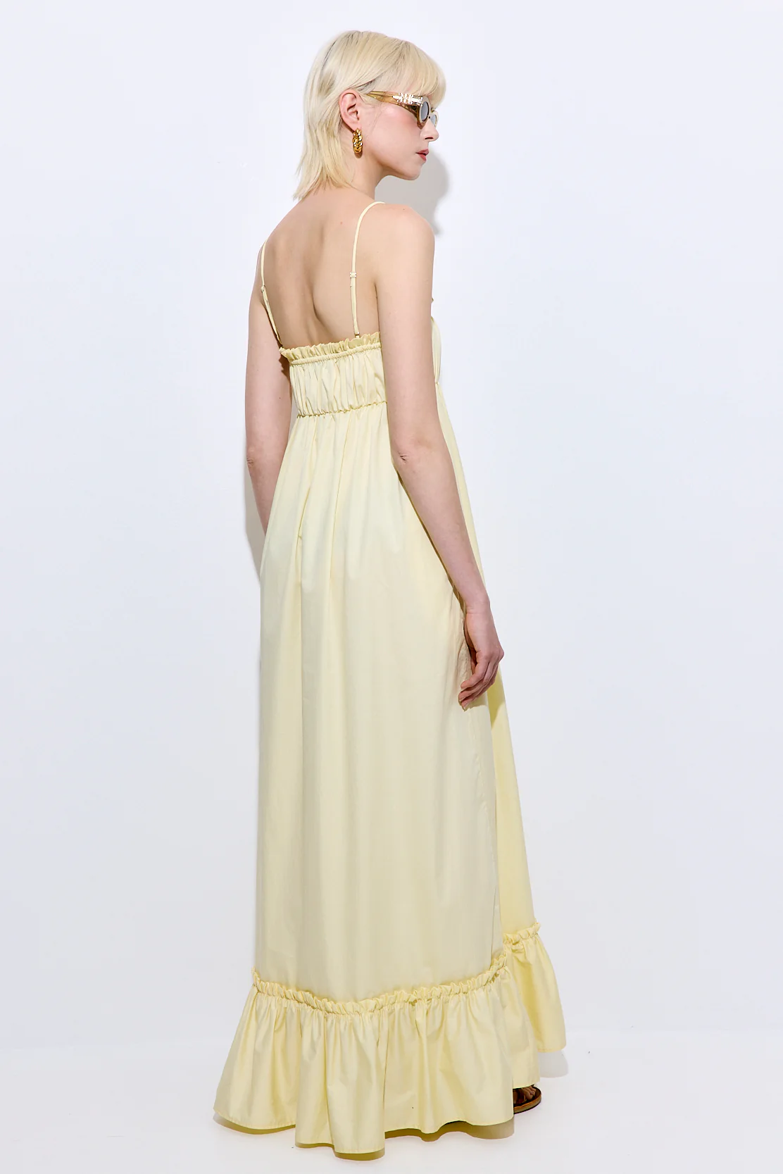 Ruffled Poplin Maxi Dress - Image 5