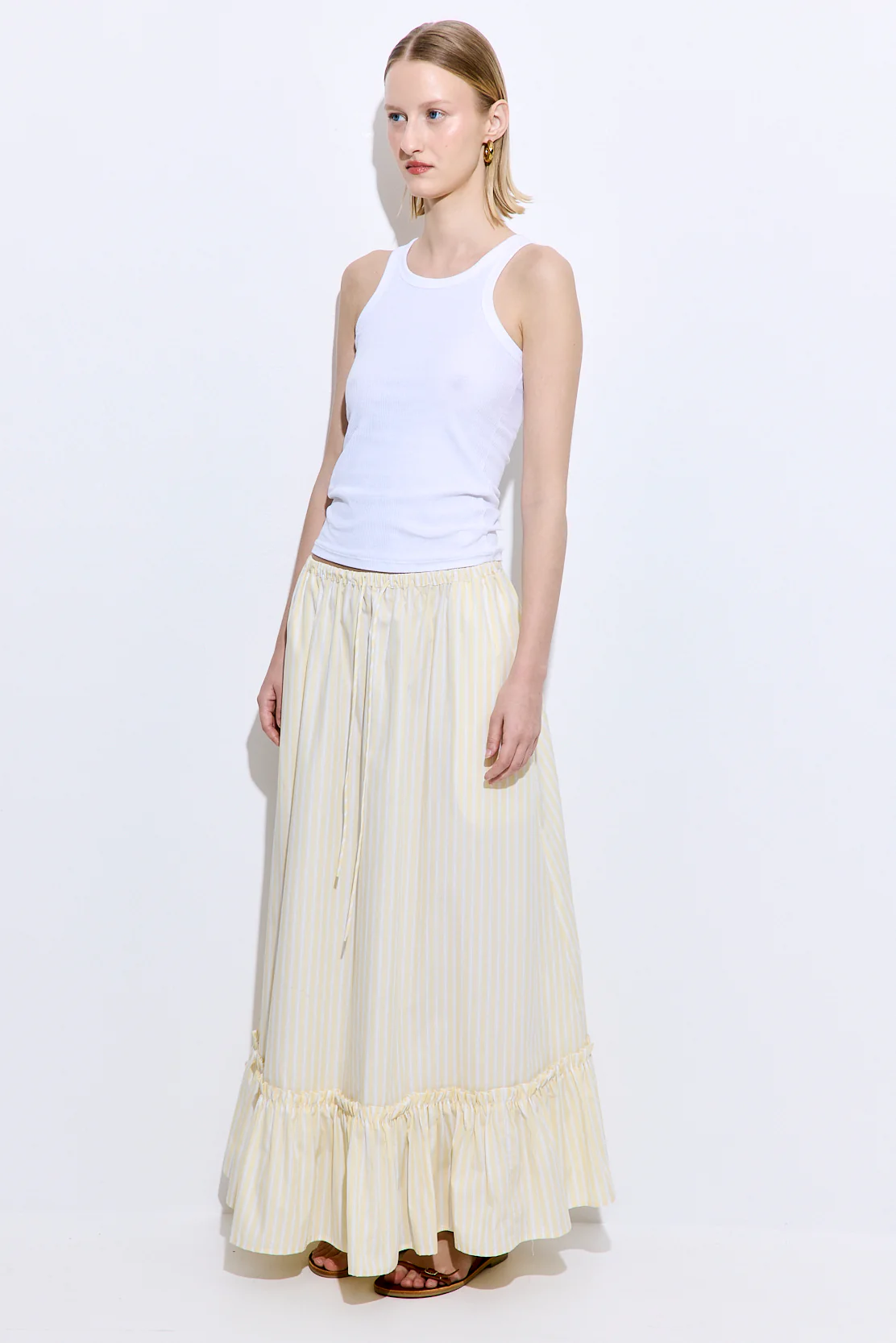 Ruffled Poplin Maxi Skirt - Image 4