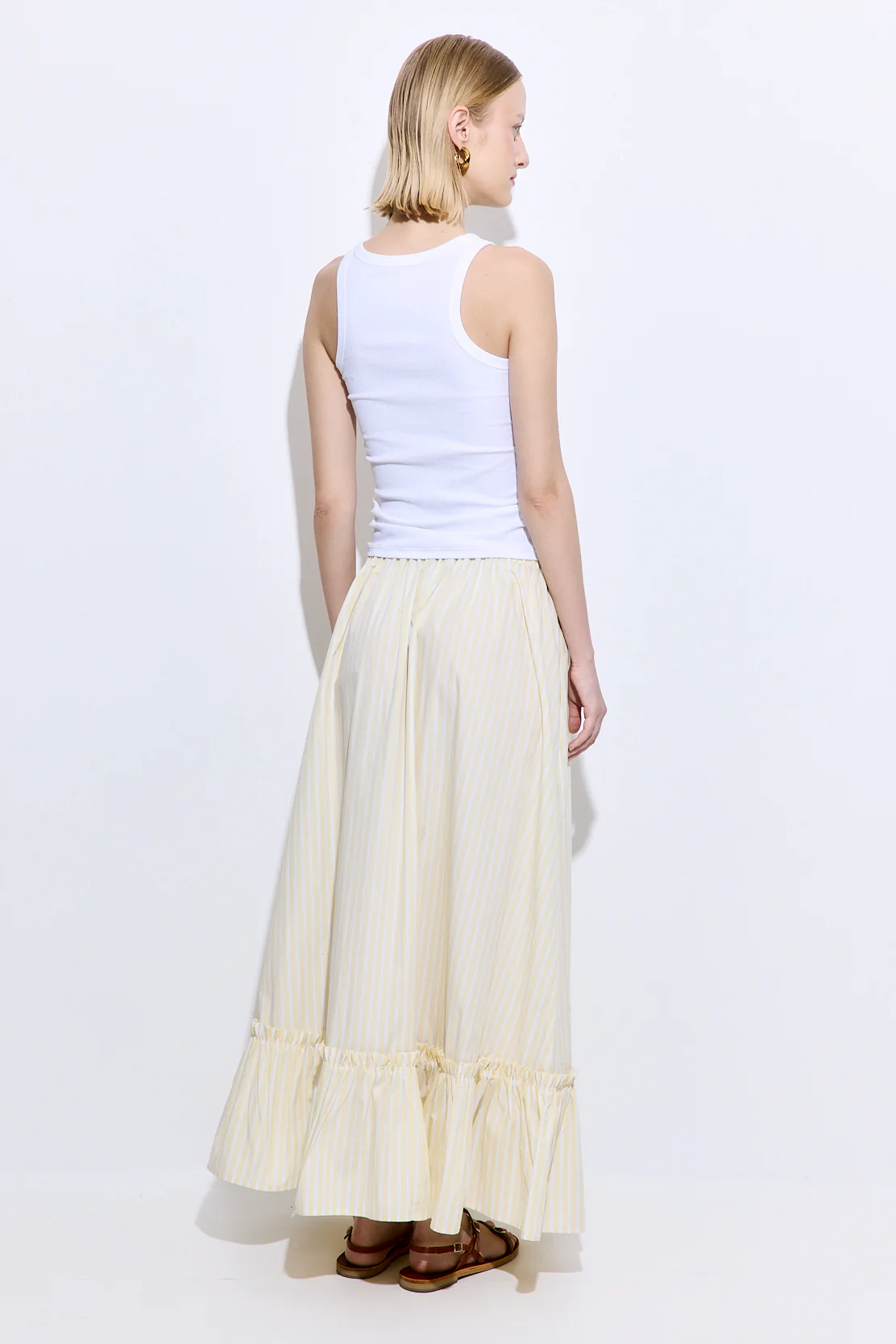 Ruffled Poplin Maxi Skirt - Image 5