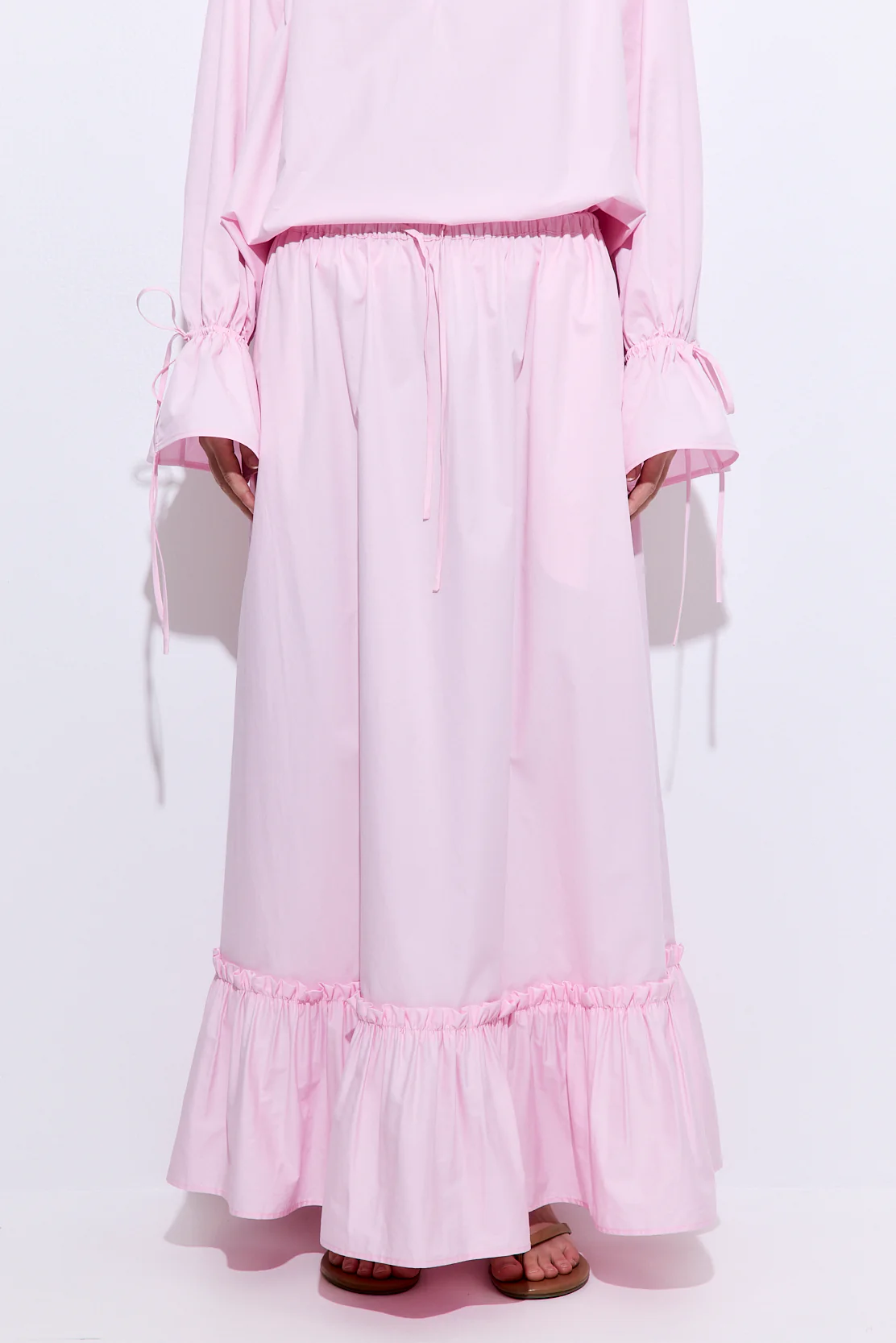 Ruffled Poplin Maxi Skirt - Image 2