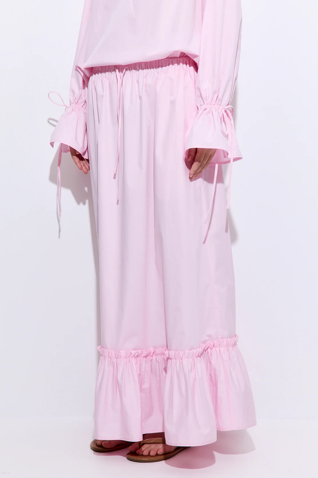Ruffled Poplin Maxi Skirt - Image 4