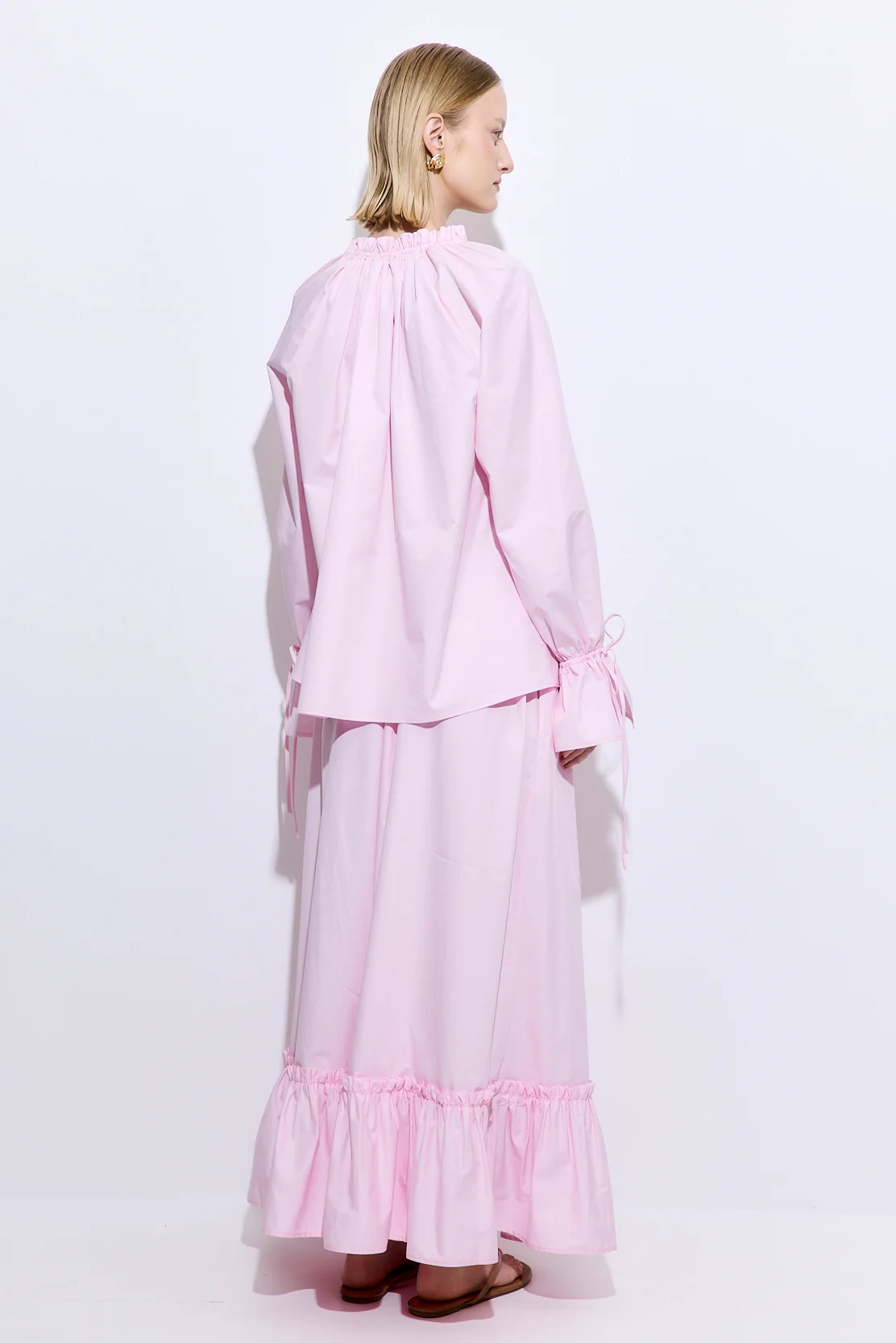 Ruffled Poplin Maxi Skirt - Image 5