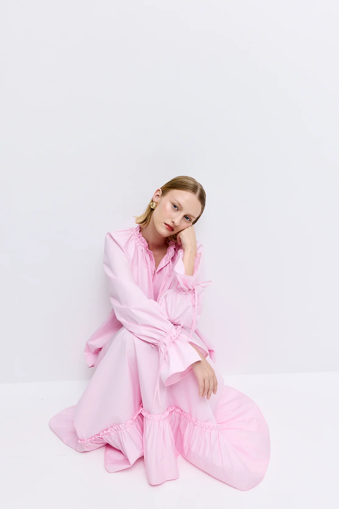 Ruffled Poplin Maxi Skirt - Image 7
