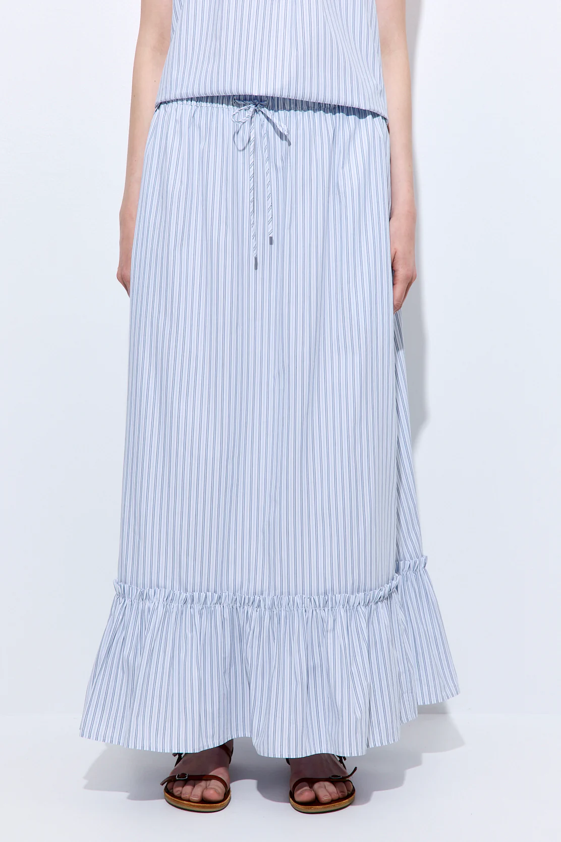 Ruffled Poplin Maxi Skirt - Image 2
