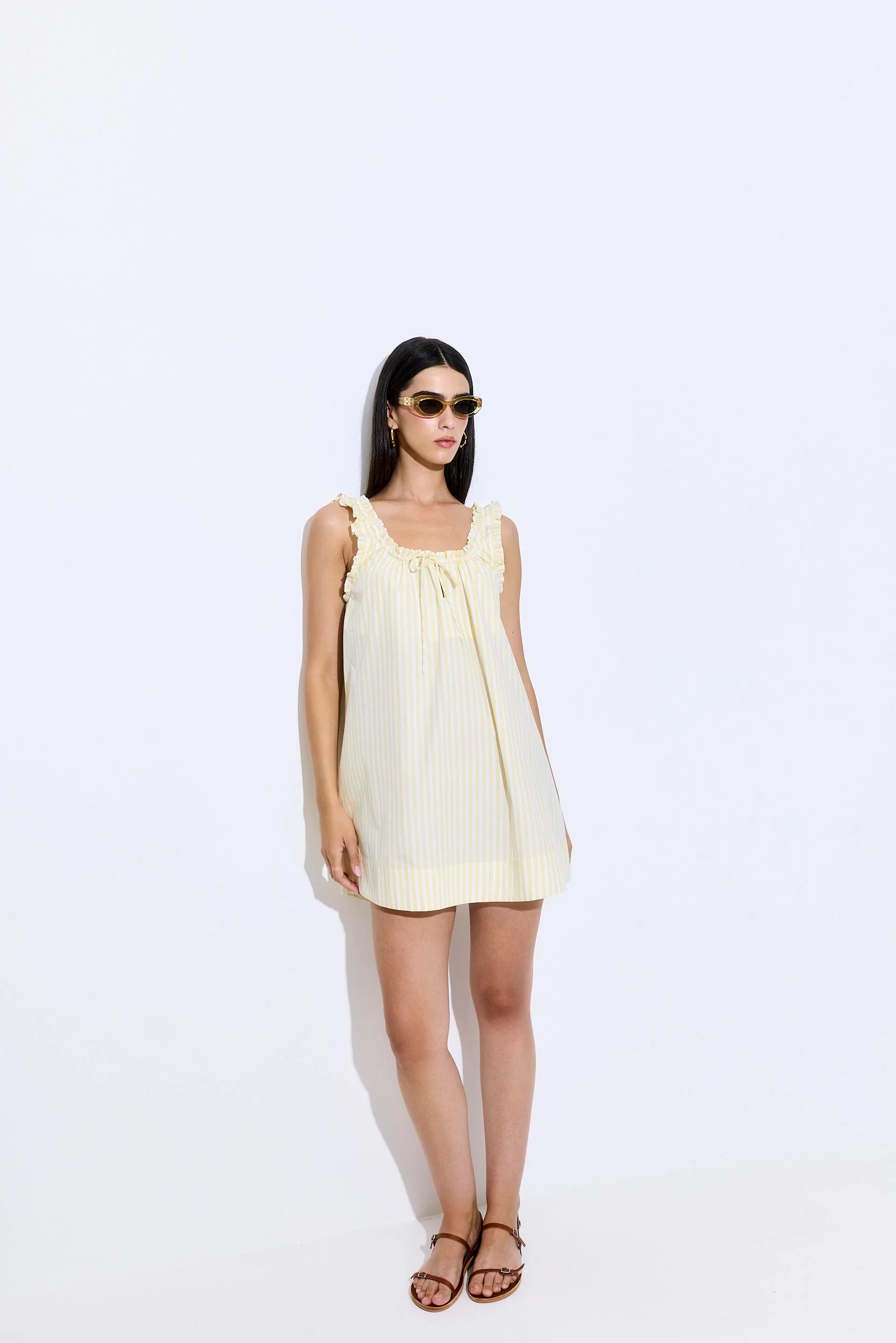 Ruffled Poplin Mini Dress - Image 2