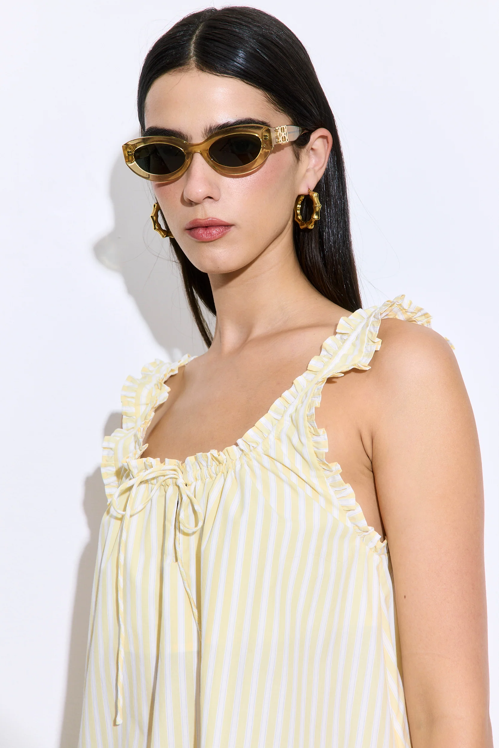 Ruffled Poplin Mini Dress - Image 5