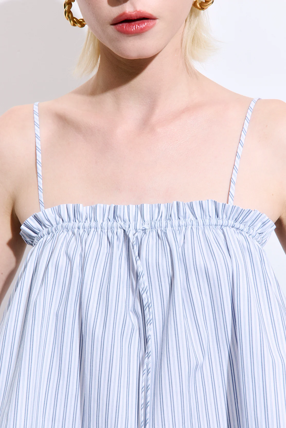 Ruffled Poplin Strappy Top - Image 6
