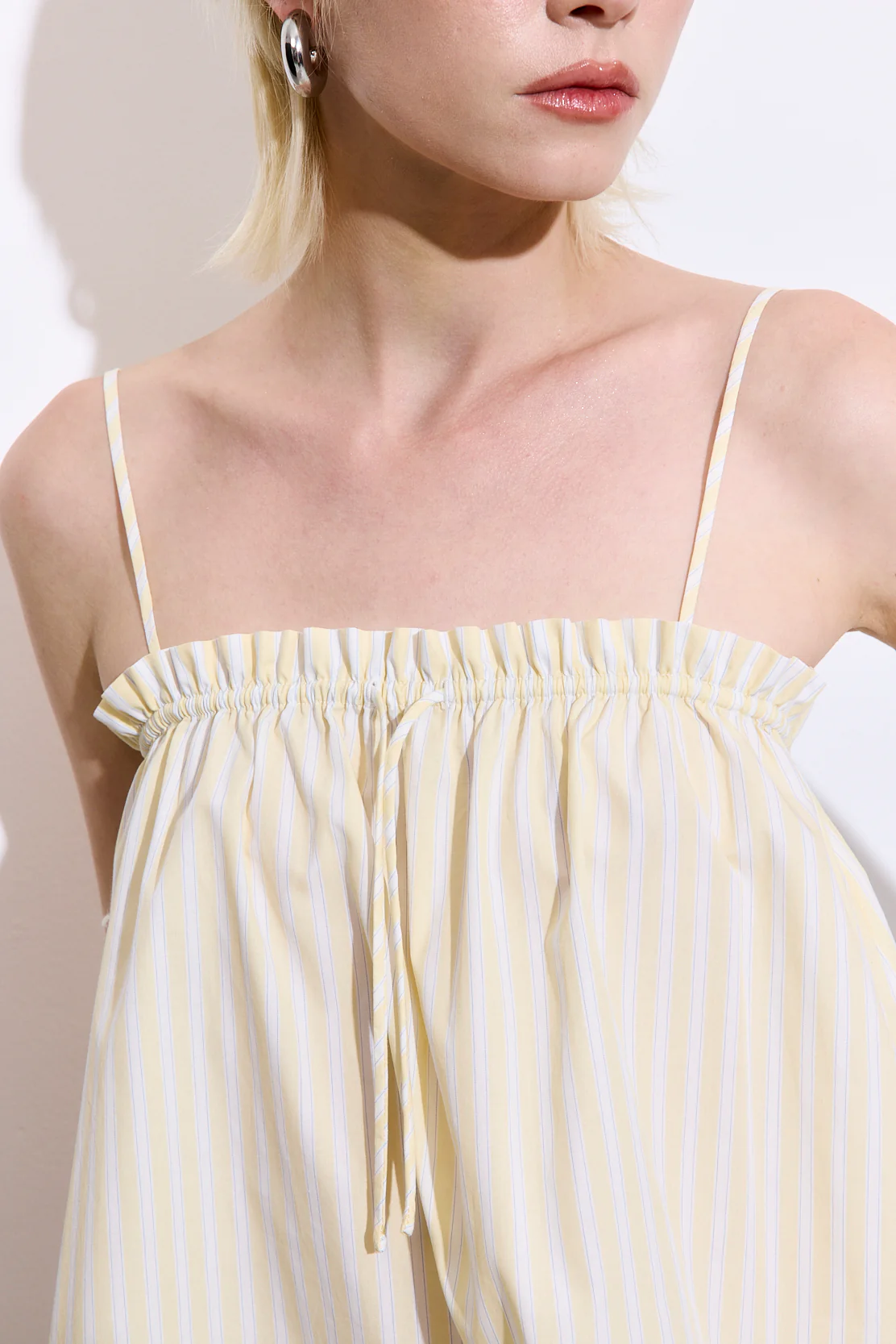Ruffled Poplin Strappy Top - Image 6