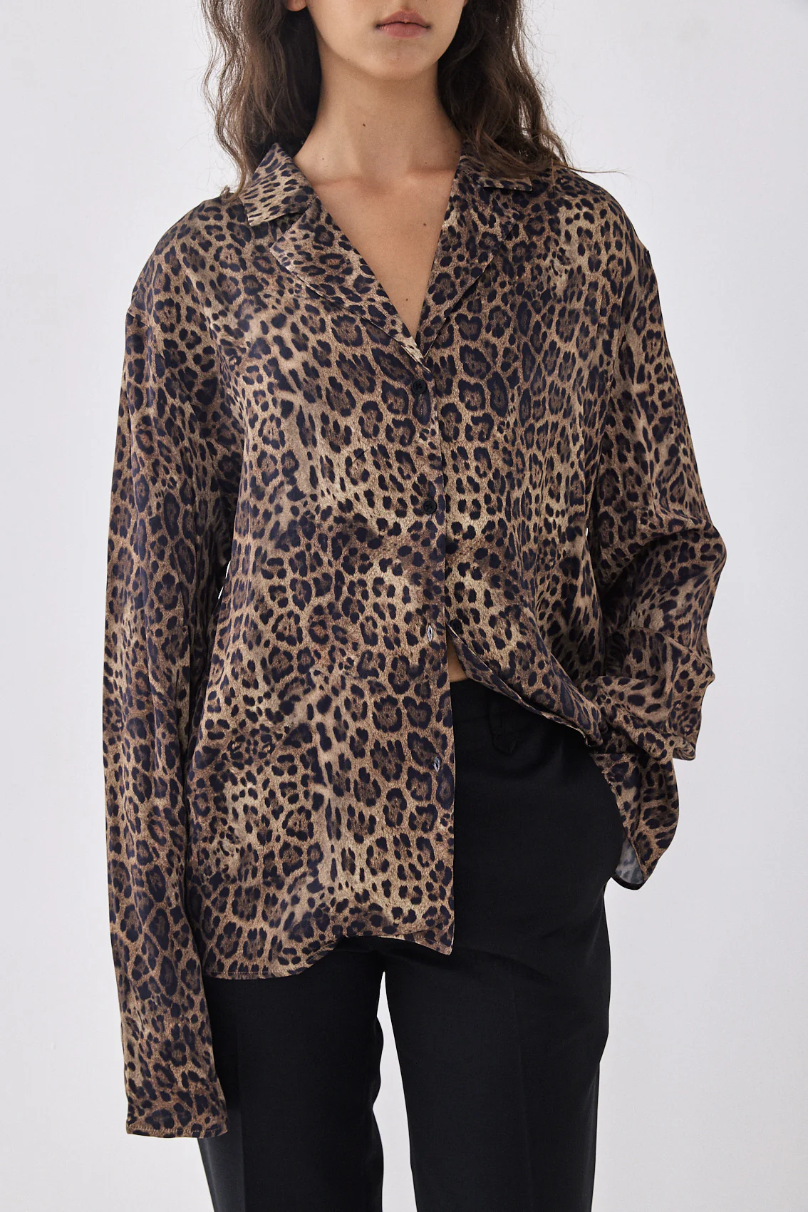 Satin Button Up Blouse - Image 6