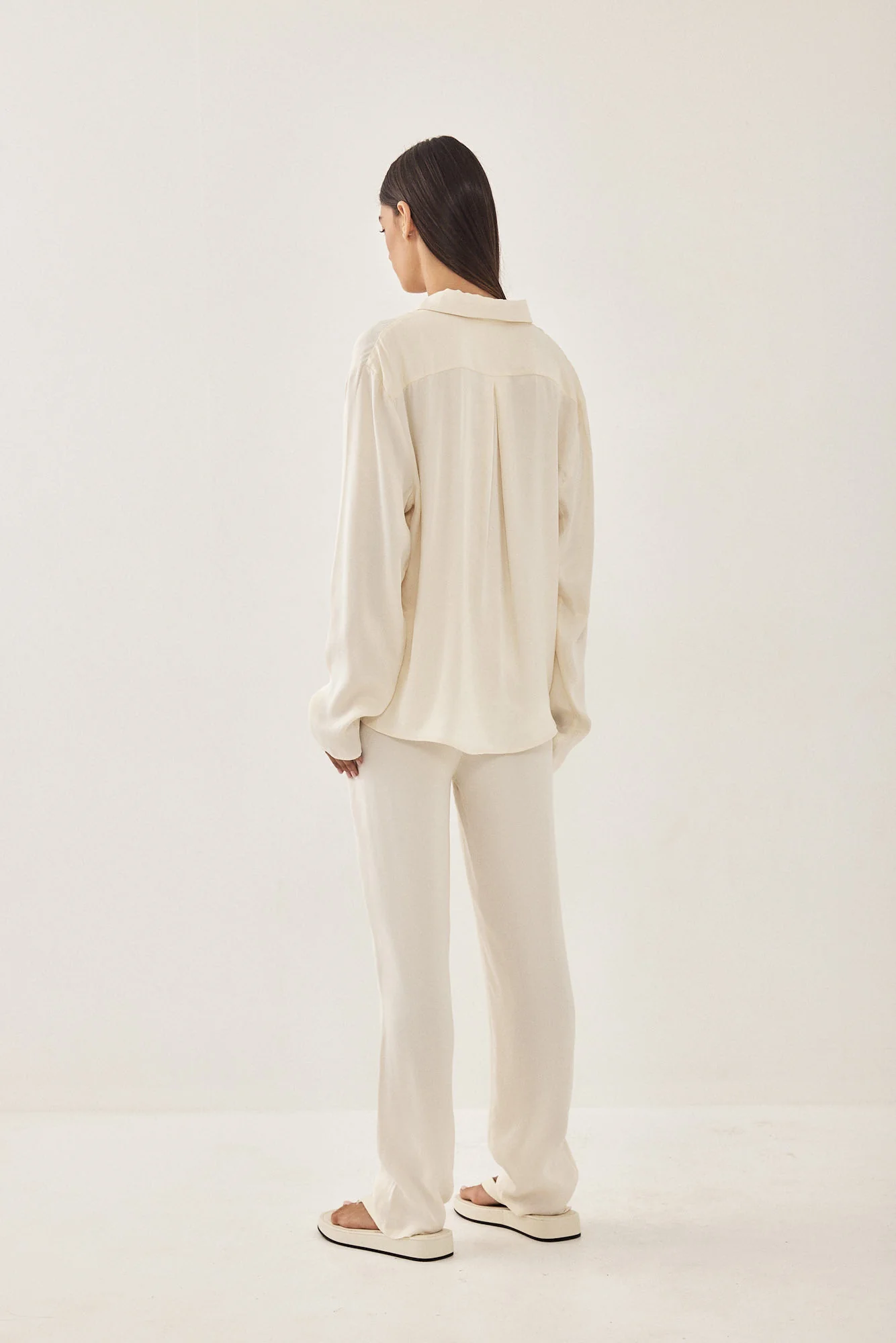 Satin Button Up Blouse - Image 5