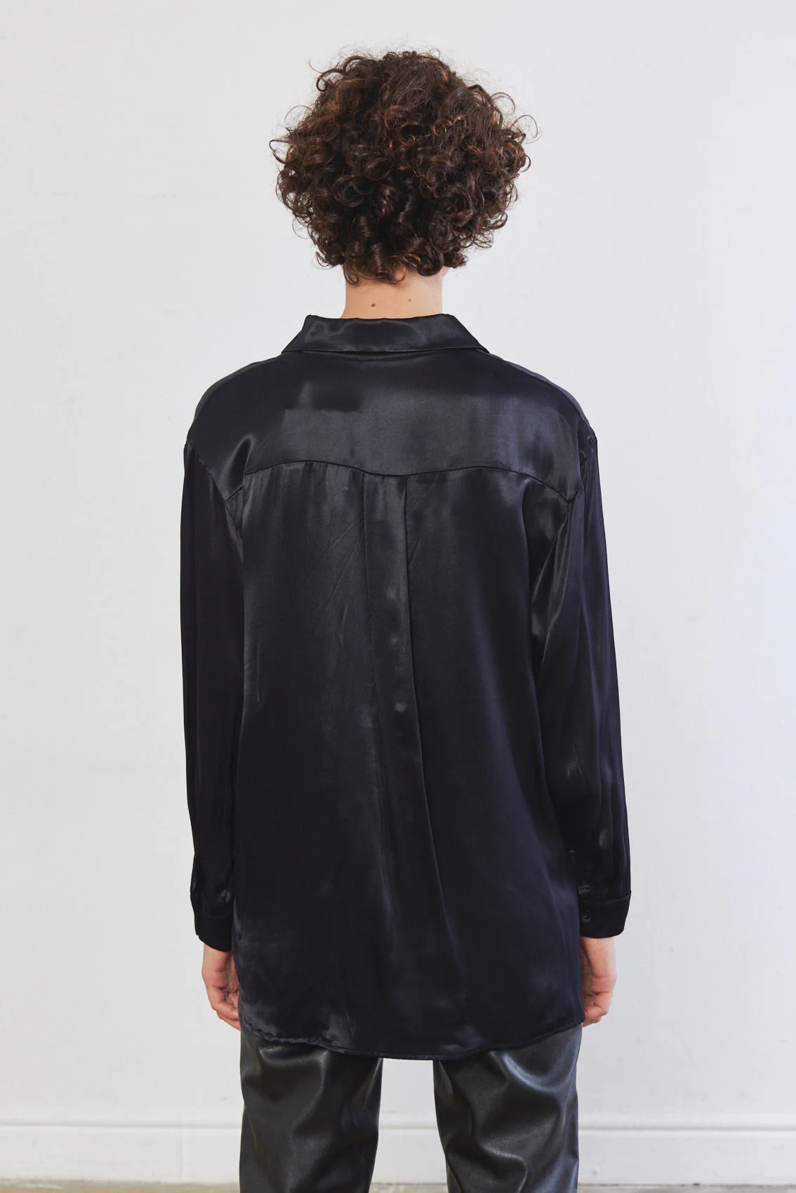 Satin Buttoned Blouse - Image 8