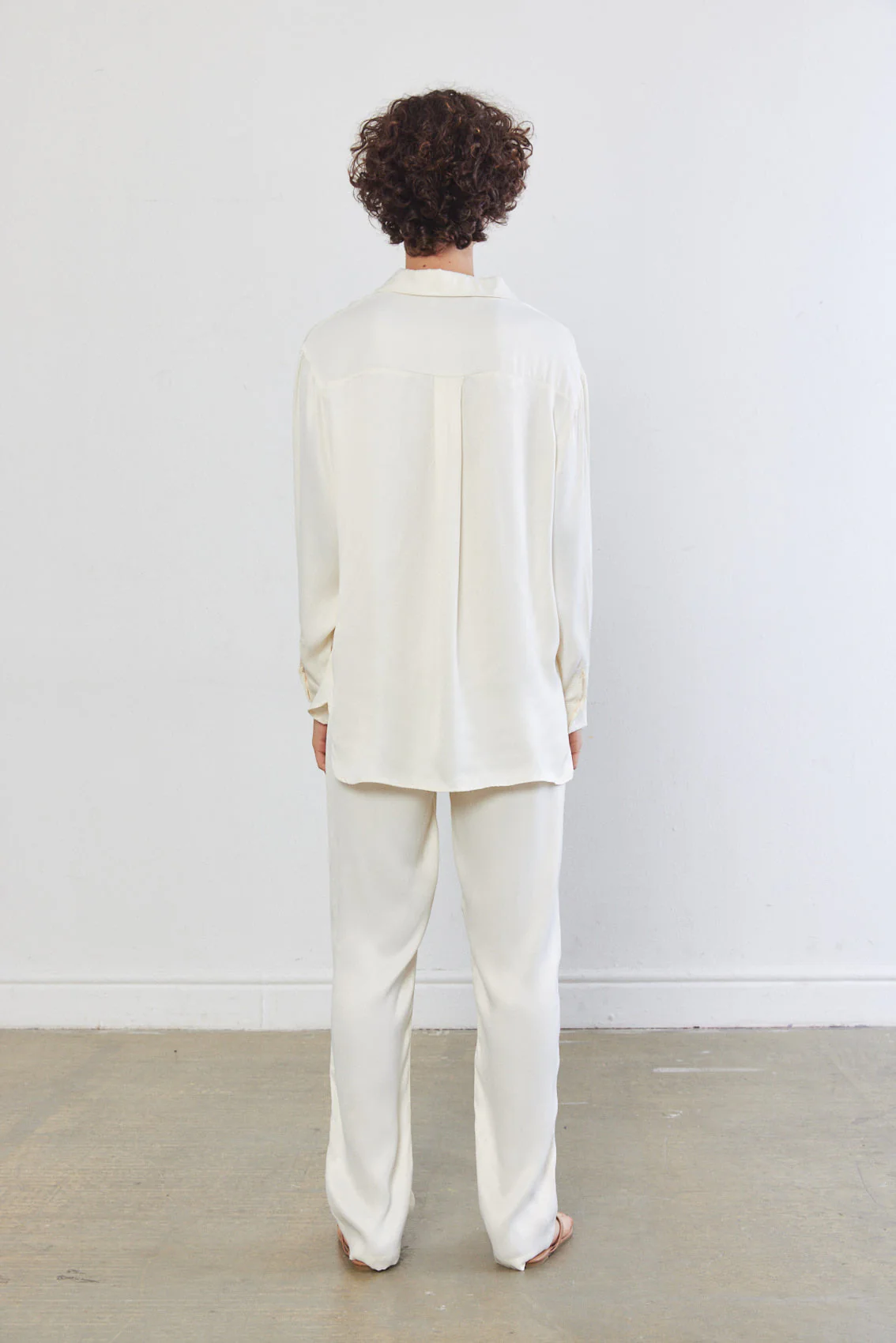 Satin Buttoned Blouse - Image 7