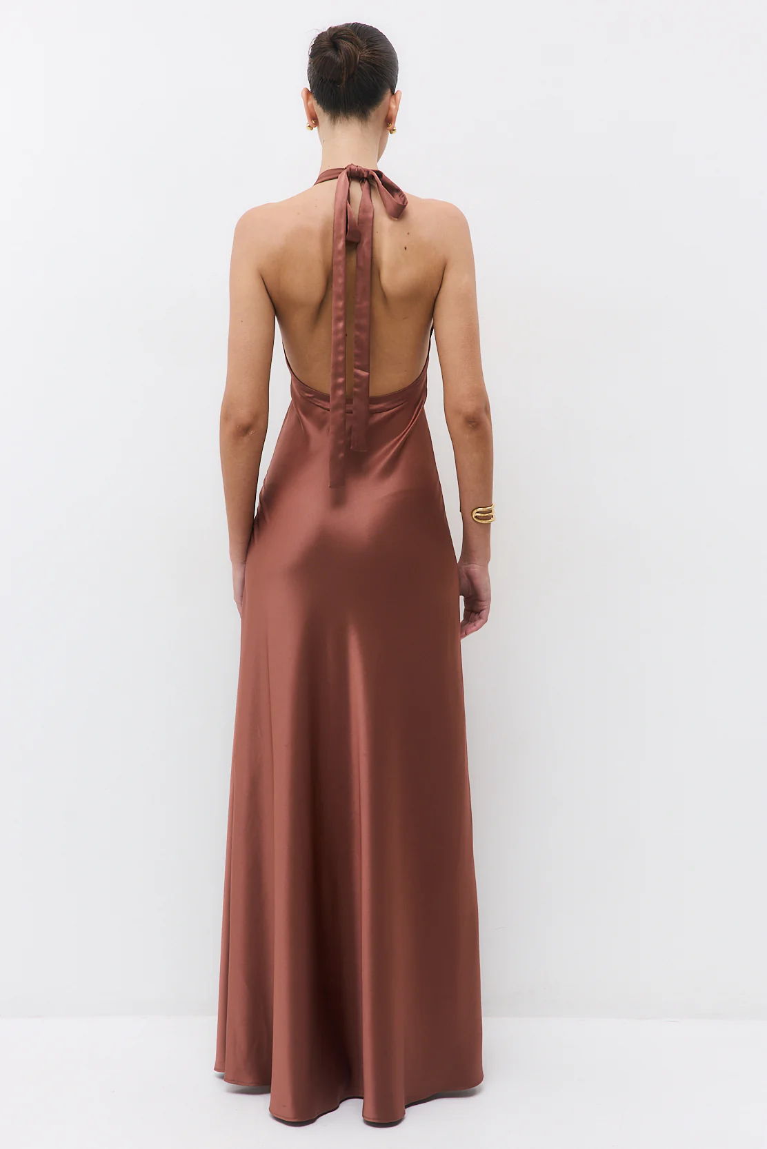 Satin Cup Maxi Dress - Image 5