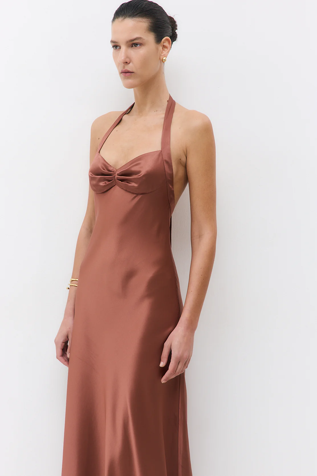 Satin Cup Maxi Dress - Image 6