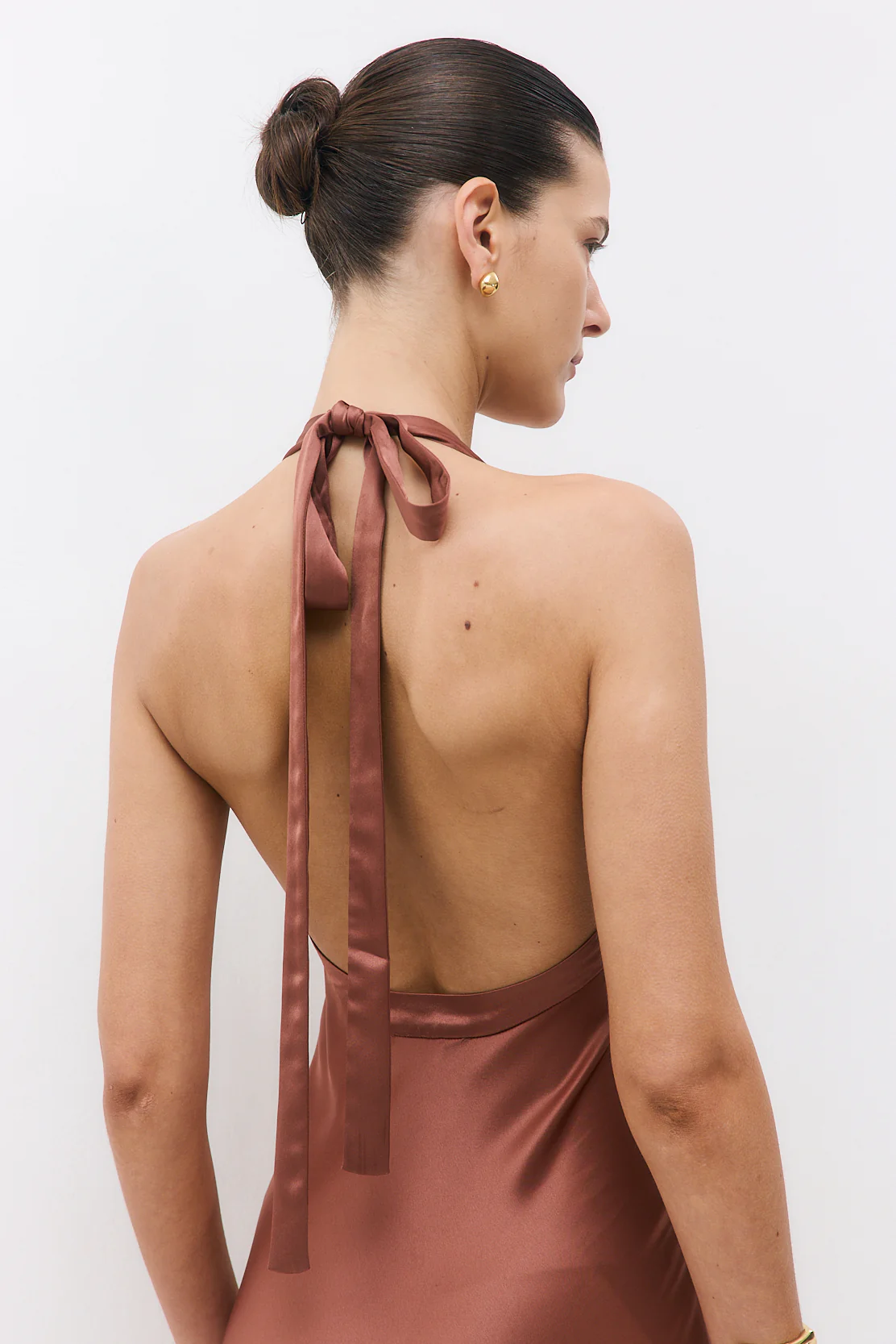 Satin Cup Maxi Dress - Image 8