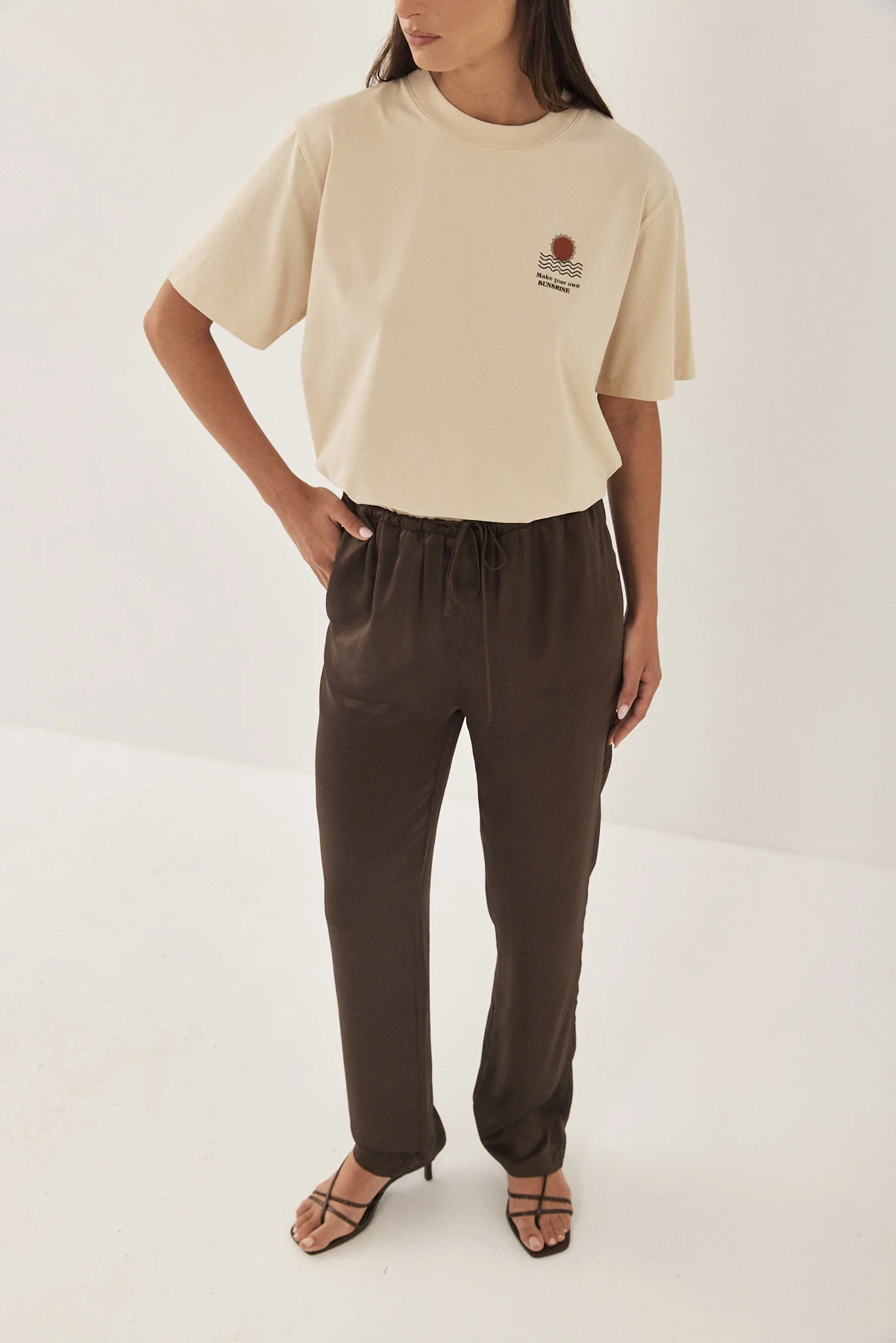 Satin Drawstring Pants - Image 3