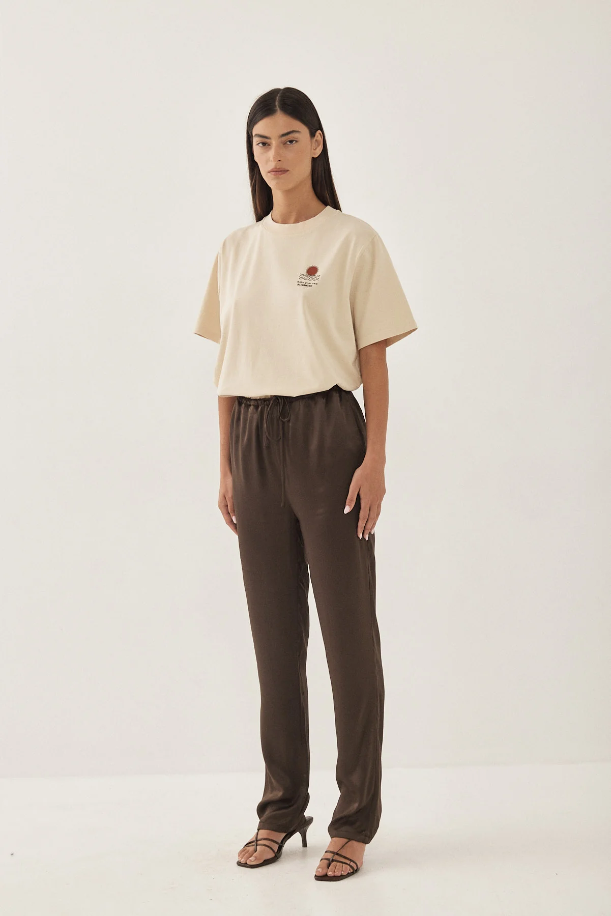 Satin Drawstring Pants - Image 4