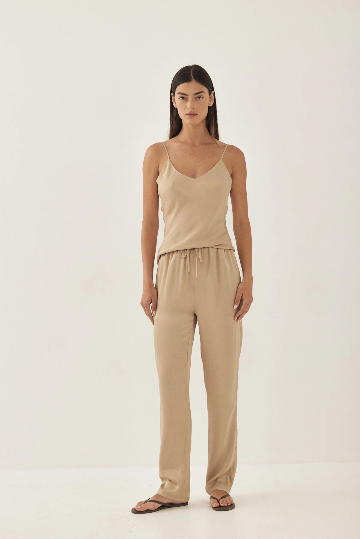 Satin Drawstring Pants