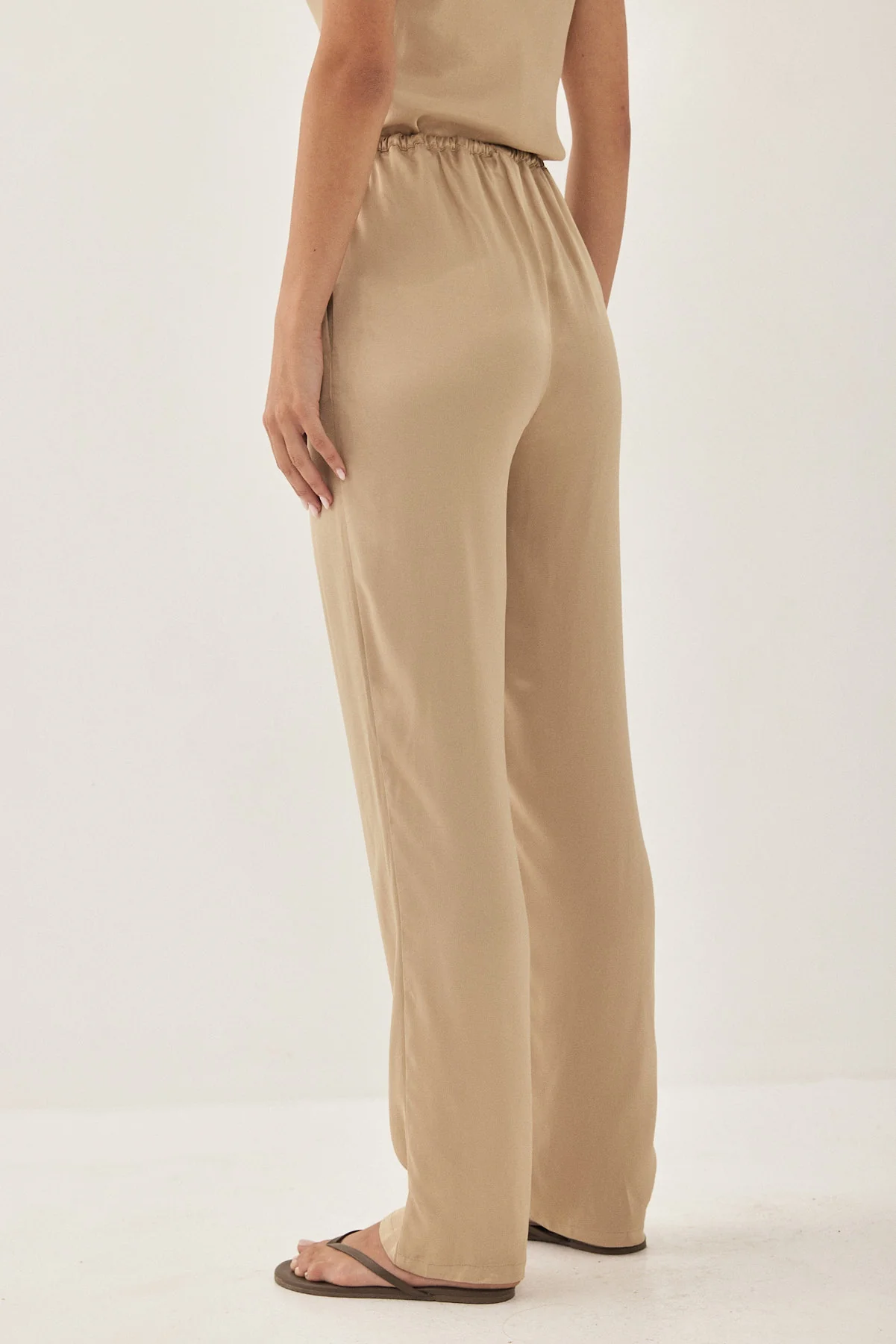 Satin Drawstring Pants - Image 6