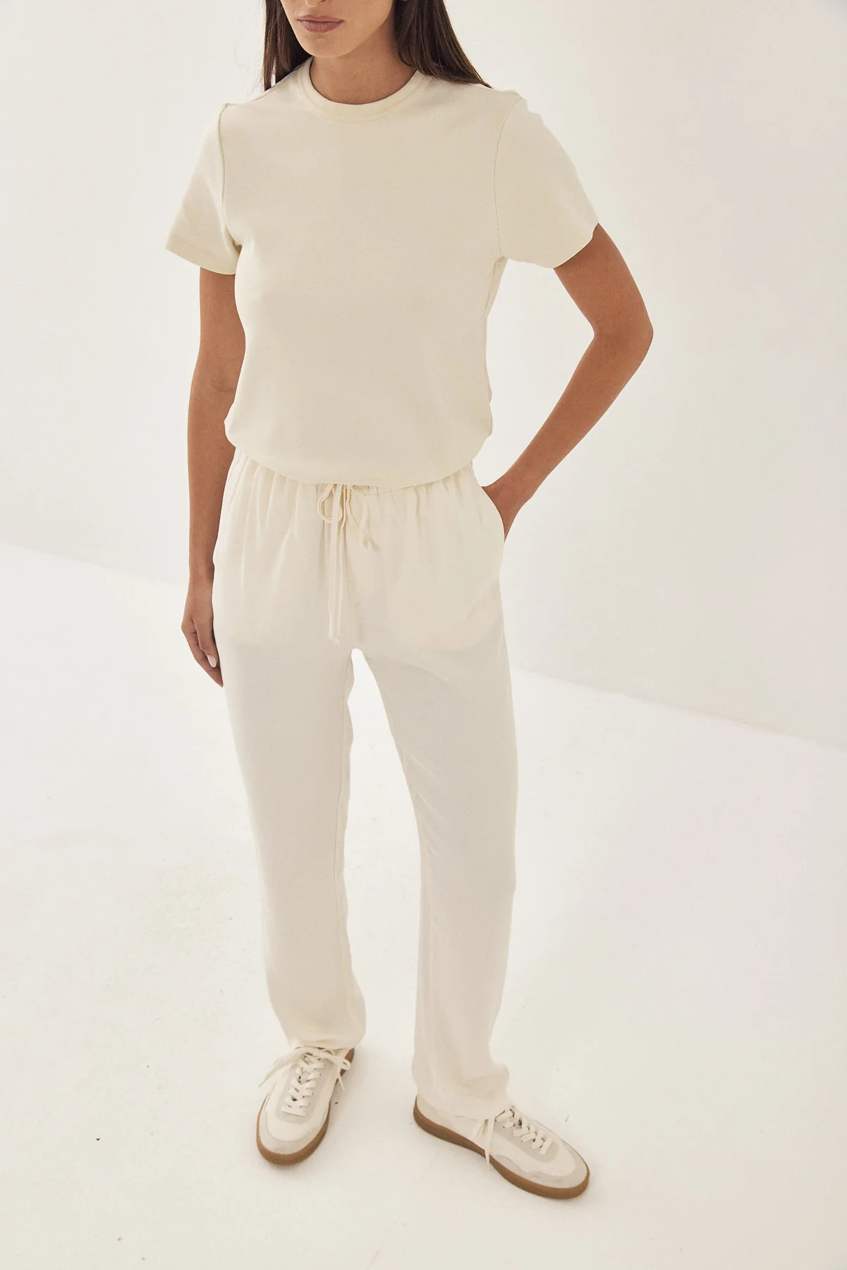 Satin Drawstring Pants - Image 3