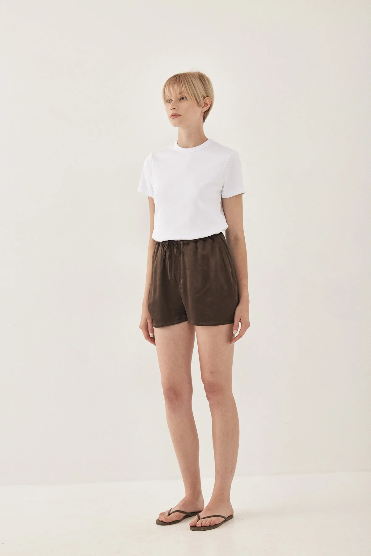 Satin Drawstring Shorts - Image 4