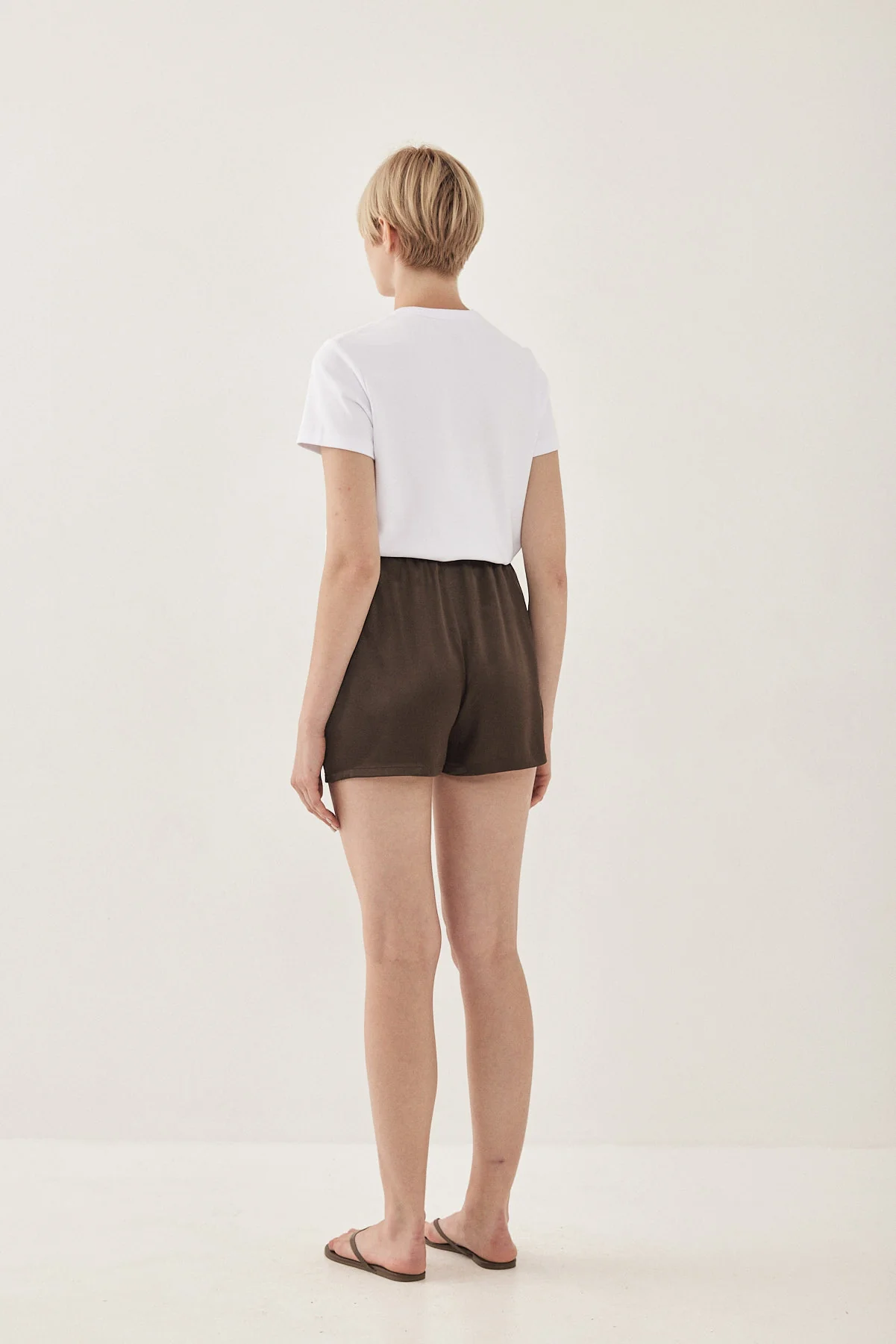 Satin Drawstring Shorts - Image 5