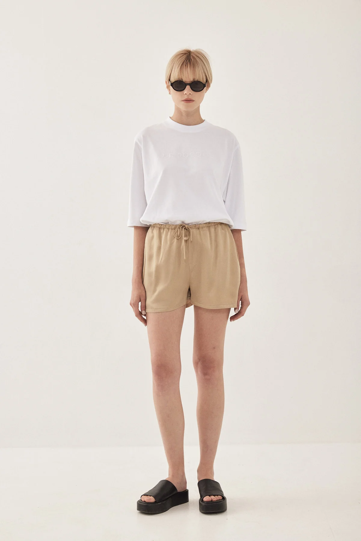 Satin Drawstring Shorts
